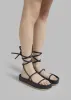 Ilio Smeraldo Pritika 01 Lace Up Sandal - Black sold by Frankie Shop