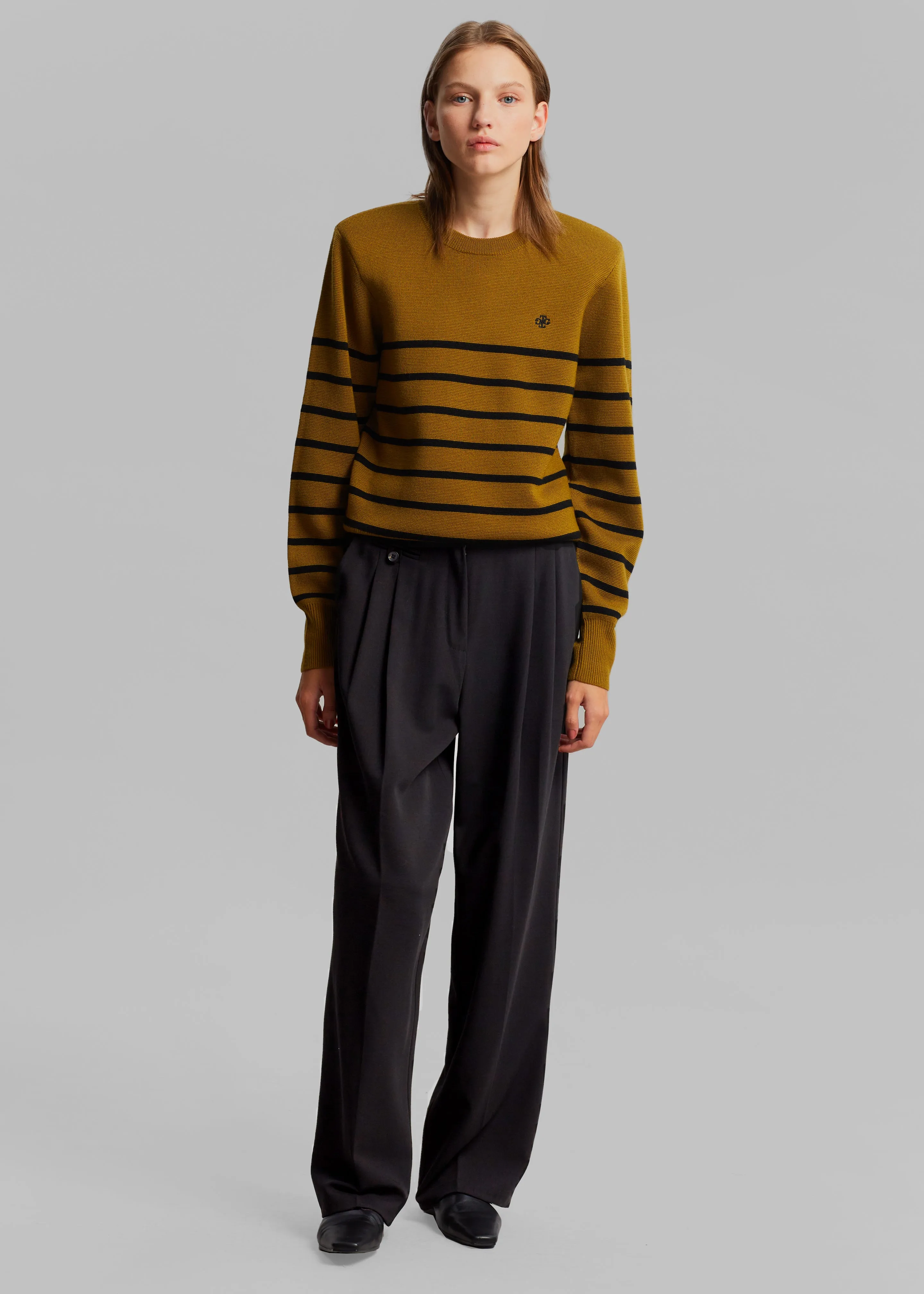 Dawn Button Slack Trousers - Black sold by Frankie Shop product image thumbnail 4