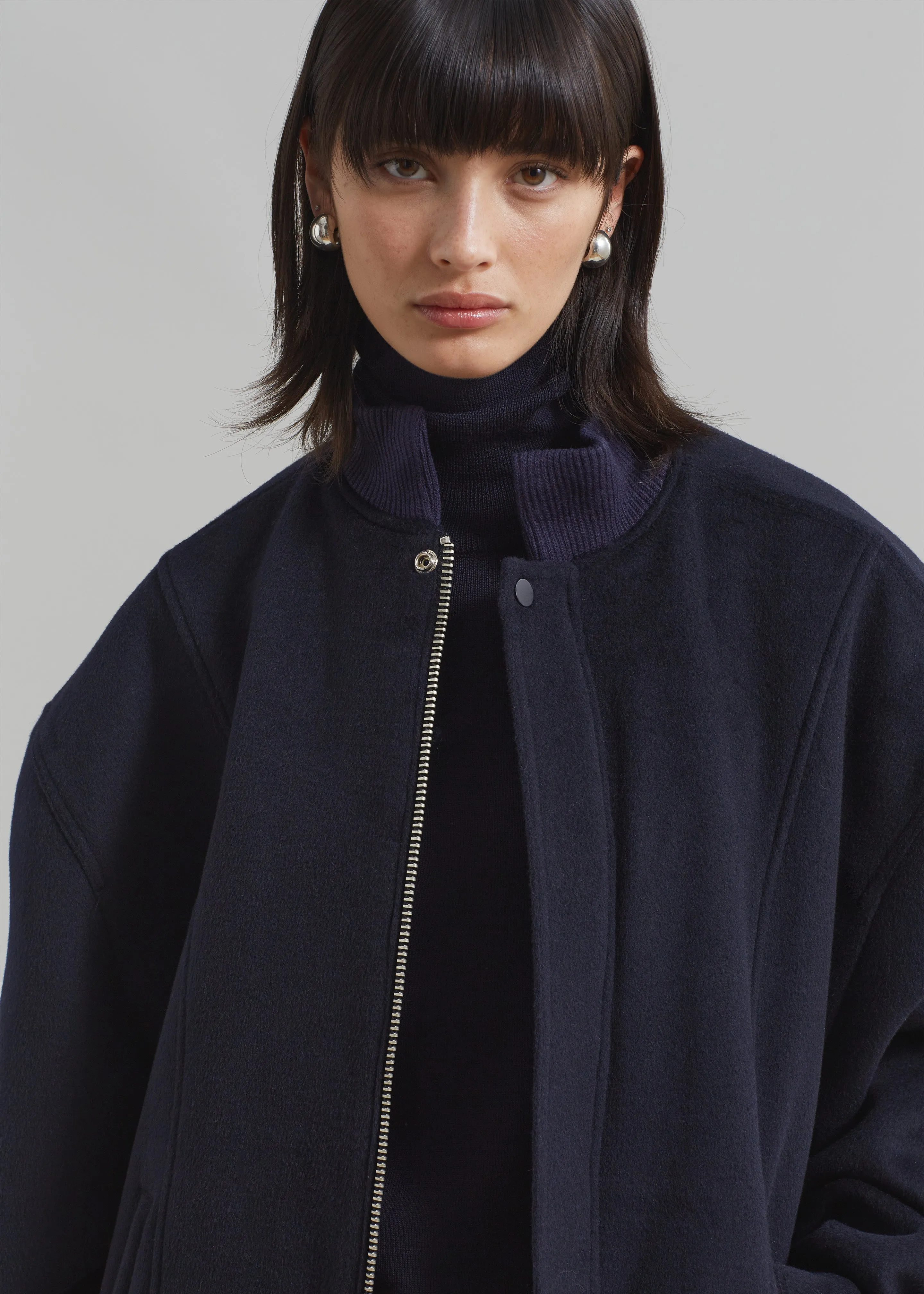 Arley Oversized Bomber - Navy sold by Frankie Shop product image thumbnail 4