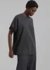 Mani Roll Up Sleeve Tee - Charcoal/Black sold by Frankie Shop