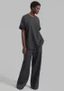 Mani Roll Up Sleeve Tee - Charcoal/Black sold by Frankie Shop