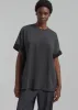 Mani Roll Up Sleeve Tee - Charcoal/Black sold by Frankie Shop