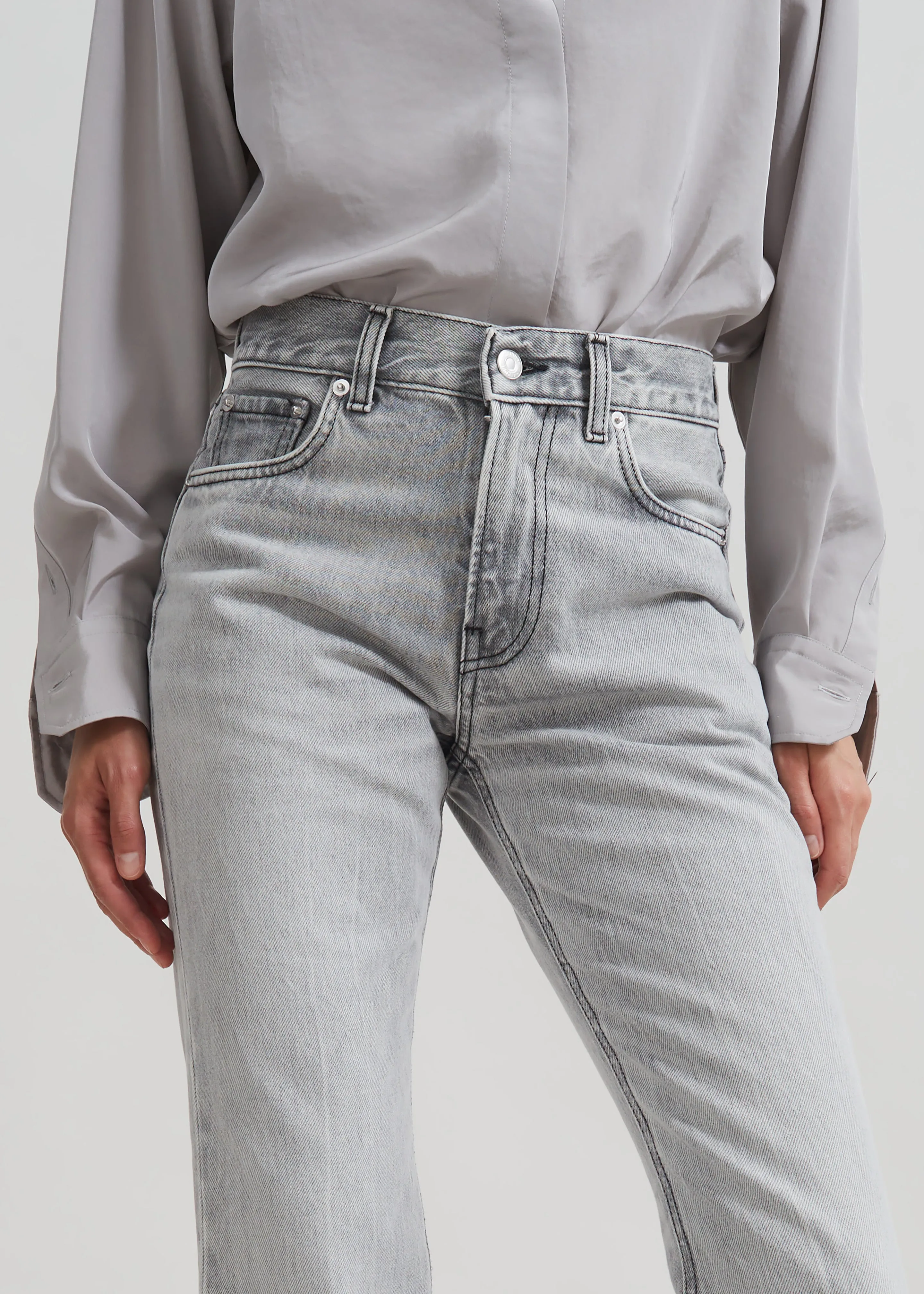 Haikure Flora Flared Jeans - Fog Grey sold by Frankie Shop product image thumbnail 5