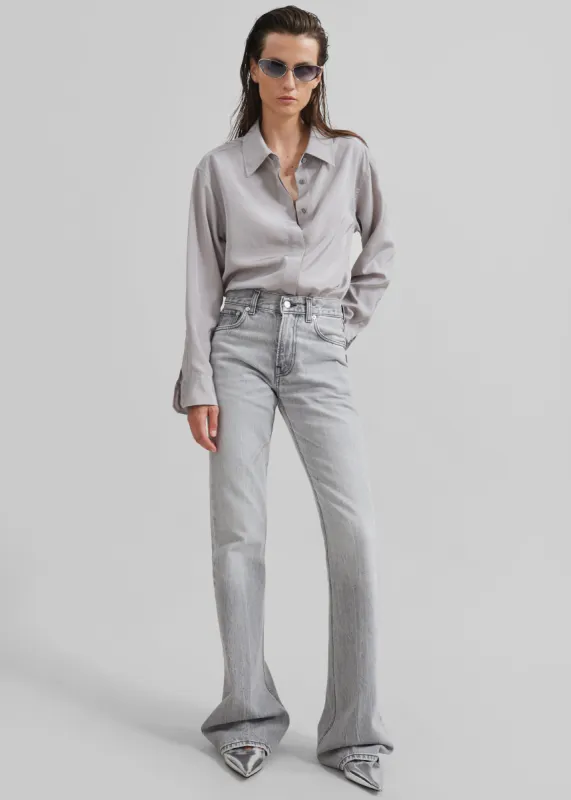 Haikure Flora Flared Jeans - Fog Grey sold by Frankie Shop