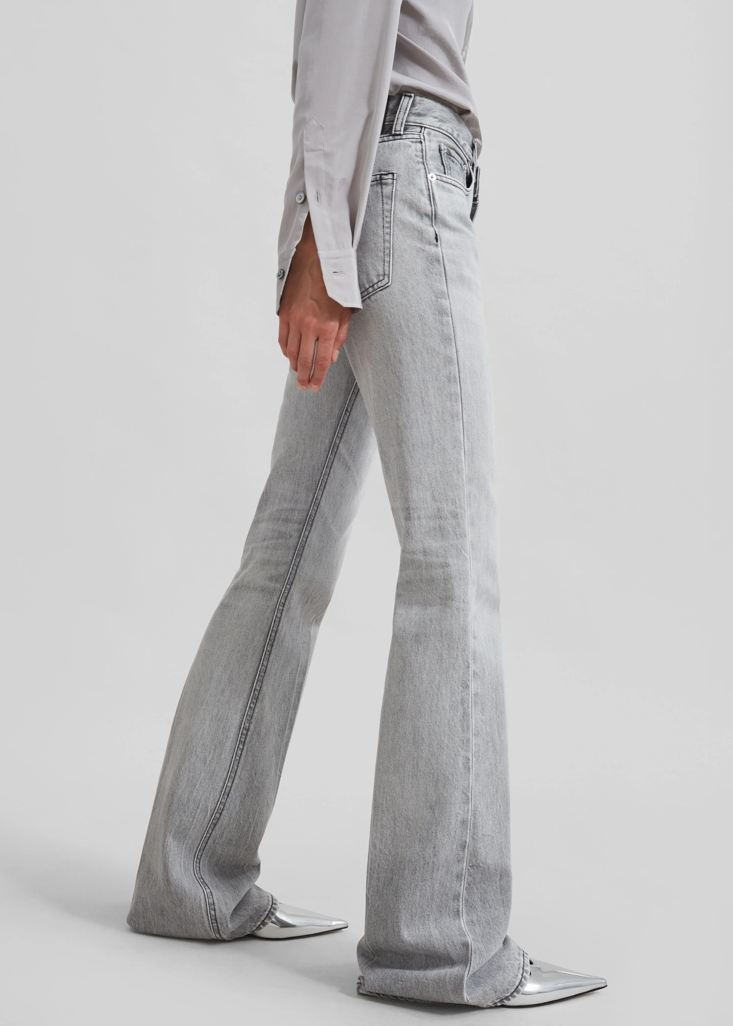 Haikure Flora Flared Jeans - Fog Grey sold by Frankie Shop product image thumbnail 2