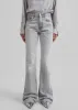 Haikure Flora Flared Jeans - Fog Grey sold by Frankie Shop