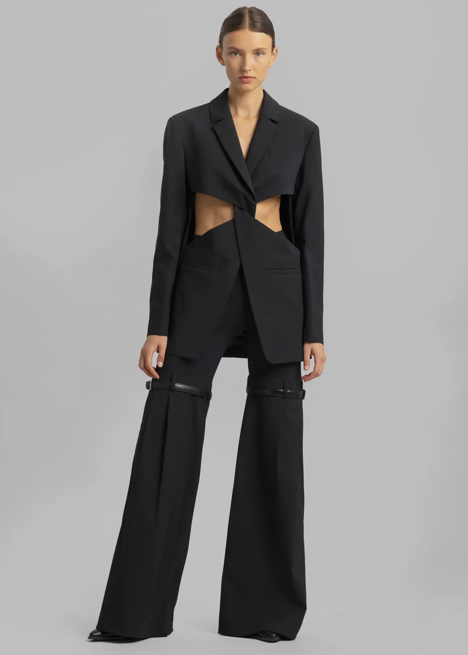 Coperni Hybrid Flare Trousers - Black sold by Frankie Shop product image thumbnail 4