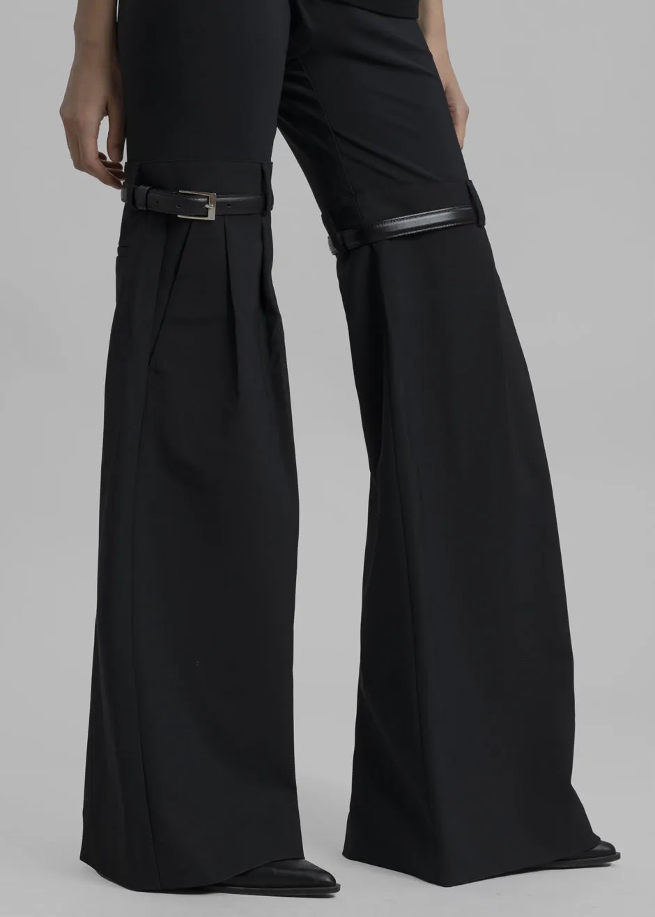 Coperni Hybrid Flare Trousers - Black sold by Frankie Shop product image thumbnail 2