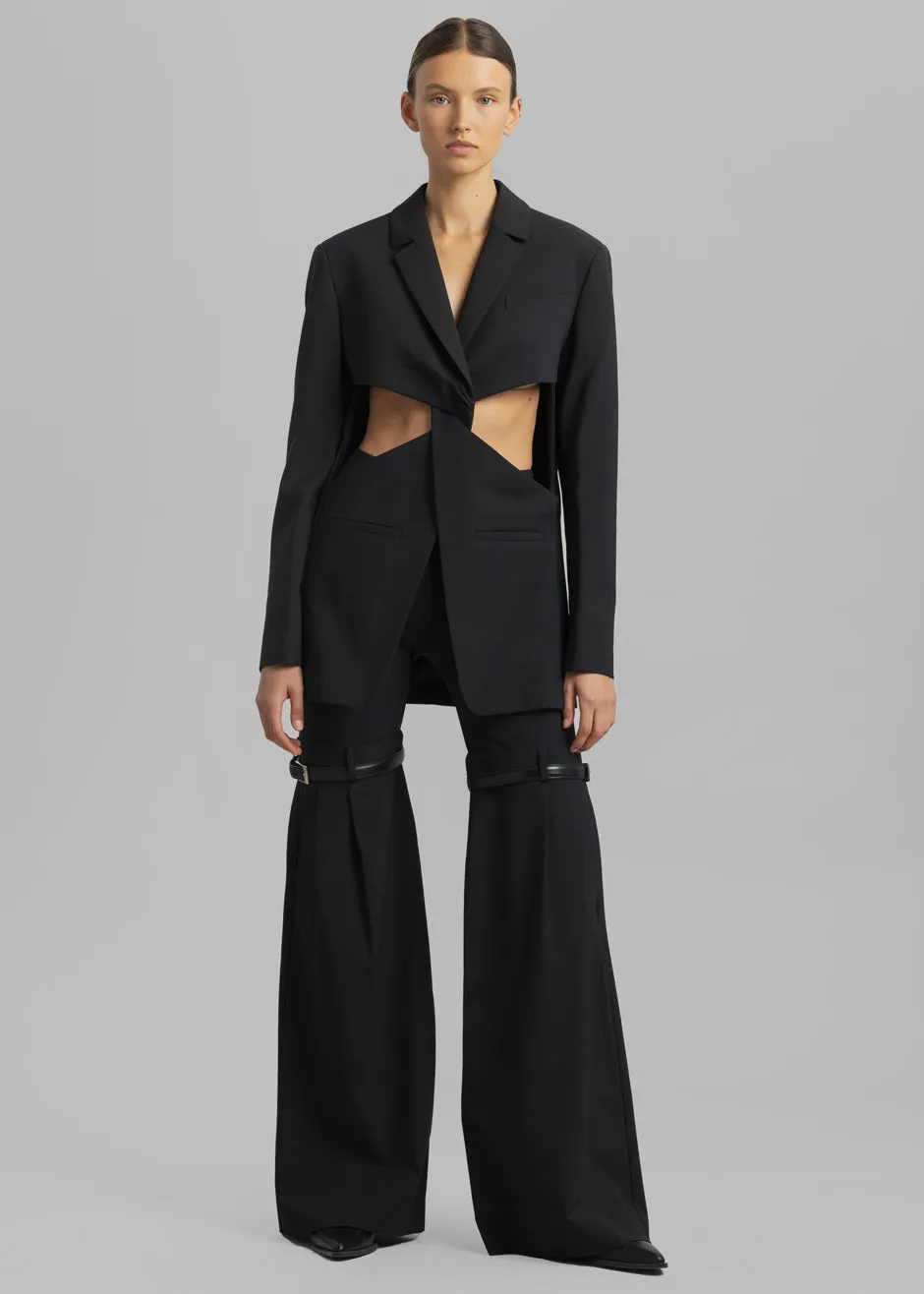 Coperni Hybrid Flare Trousers - Black sold by Frankie Shop product image thumbnail 5