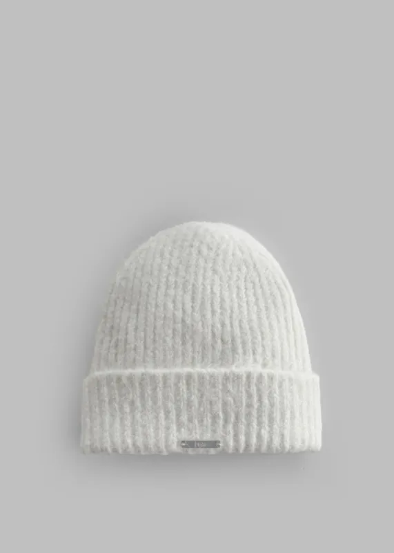 Caroline Beanie - White sold by Frankie Shop