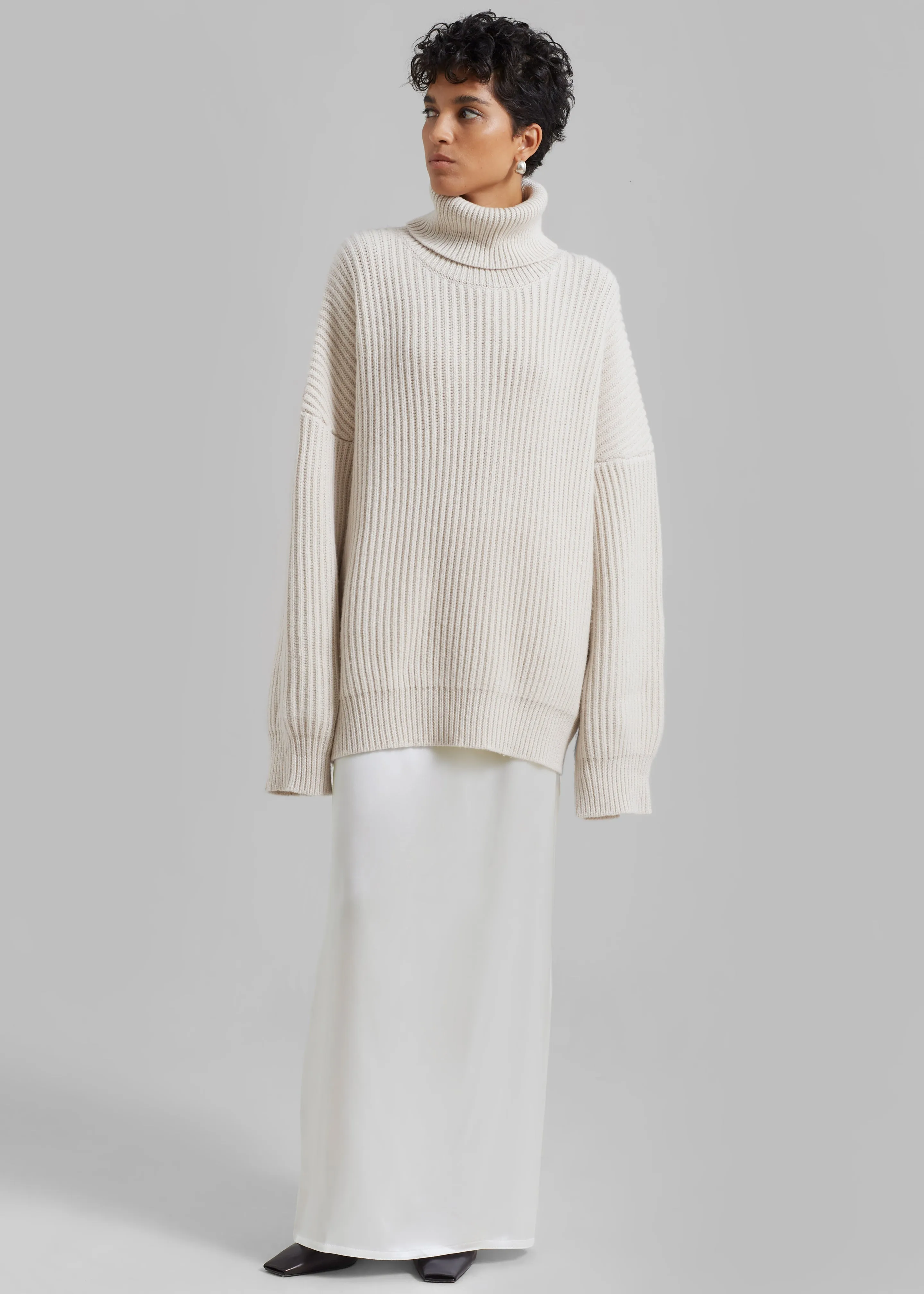 Bevza Ankle Length Skirt - Ivory sold by Frankie Shop