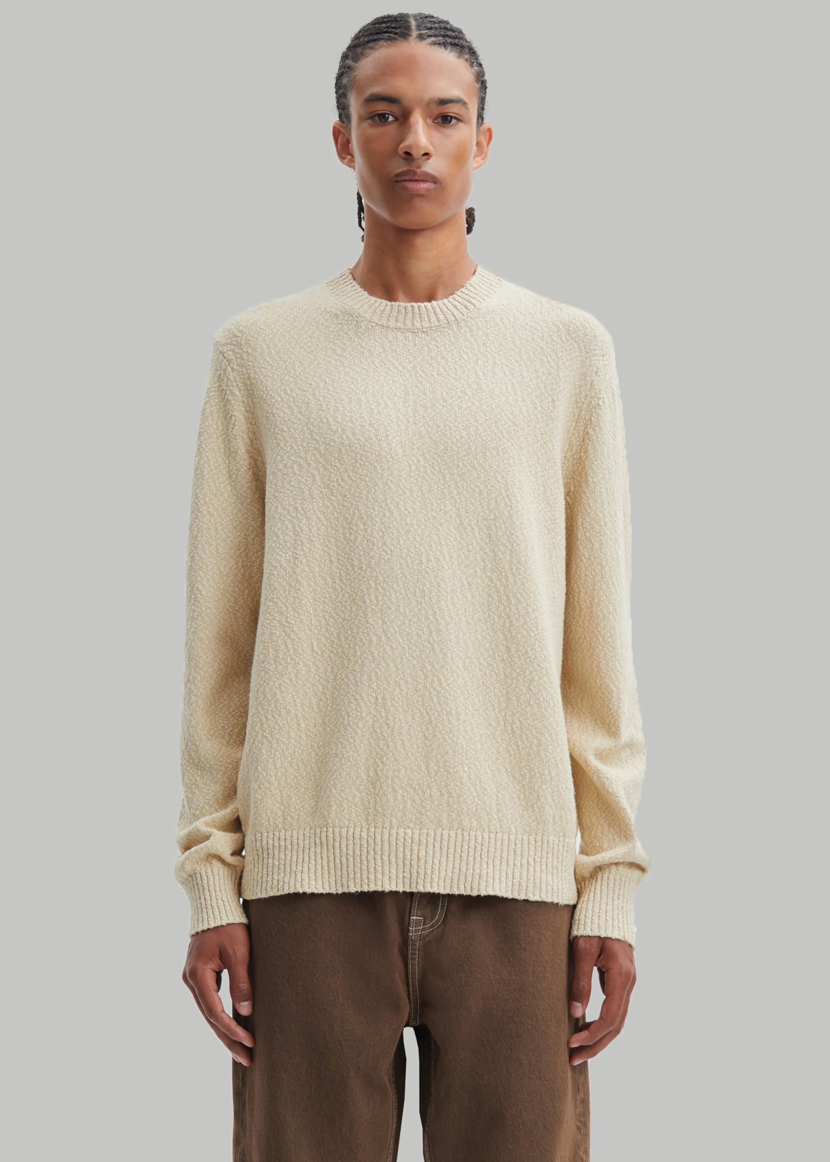 Samsøe Samsøe Ray Crew Neck - Castle Wall sold by Frankie Shop