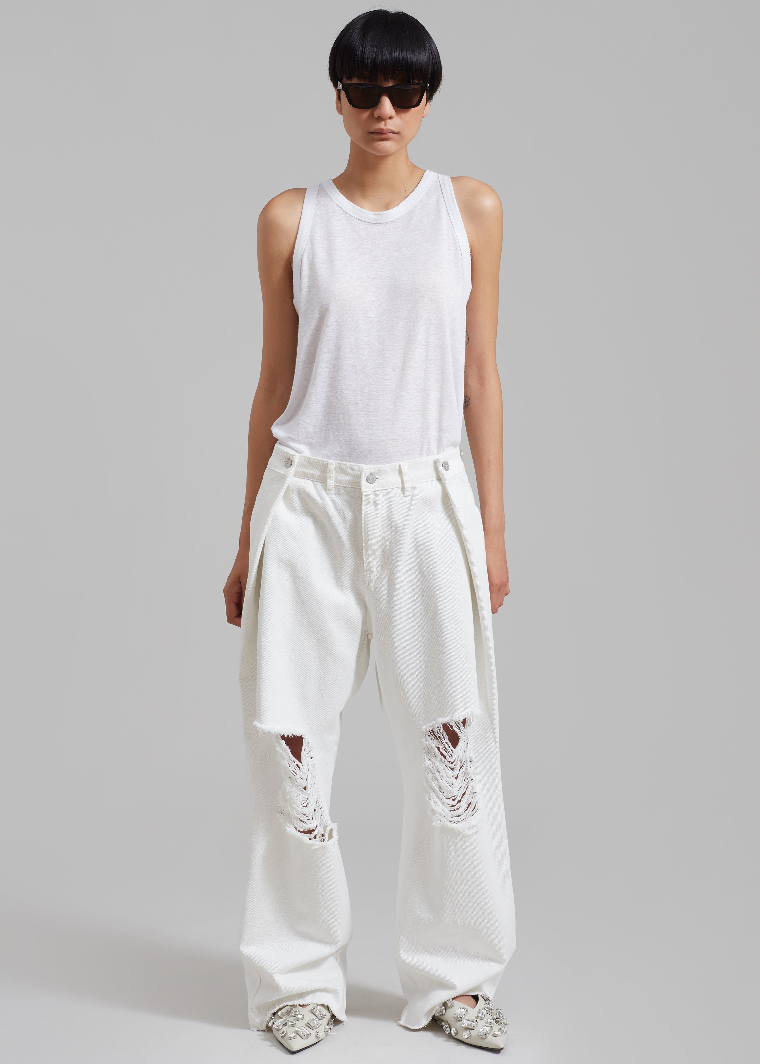 Taya Tank Top - Off White sold by Frankie Shop product image thumbnail 5