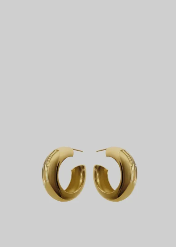 Laura Lombardi Cusp Hoops - Gold made by Frankie Shop