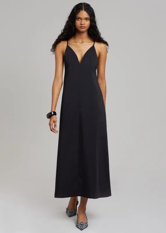 Miwa Midi Dress - Black sold by Frankie Shop