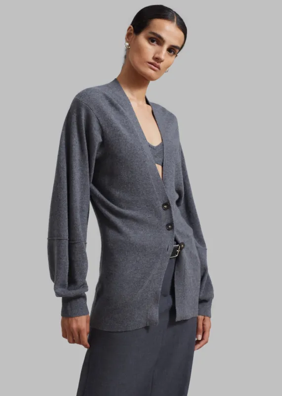 The Garment Como Sleeve Cardigan - Grey Melange made by Frankie Shop