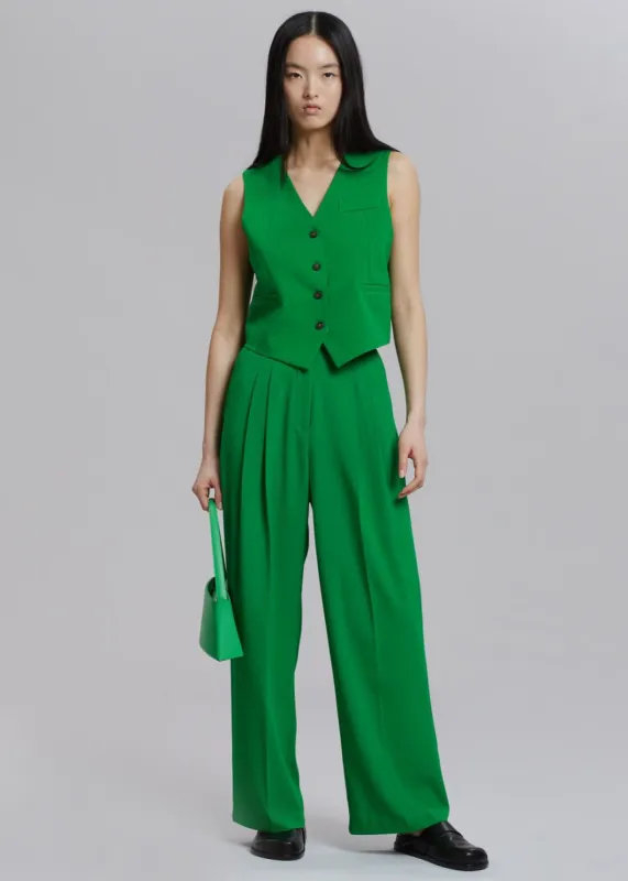 Rina Trousers - Kelly Green made by Frankie Shop