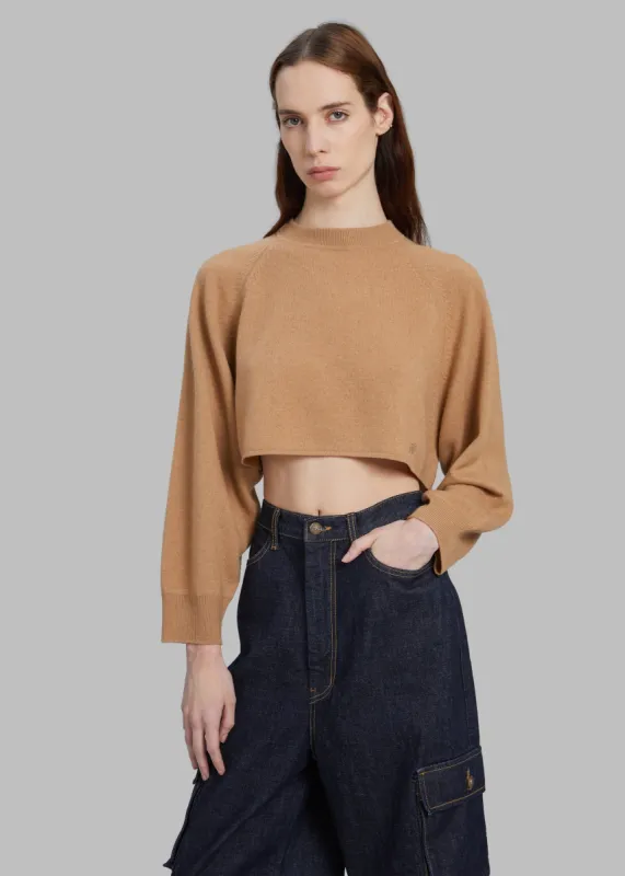 Loulou Studio Bocas Cashmere Sweater - Camel sold by Frankie Shop