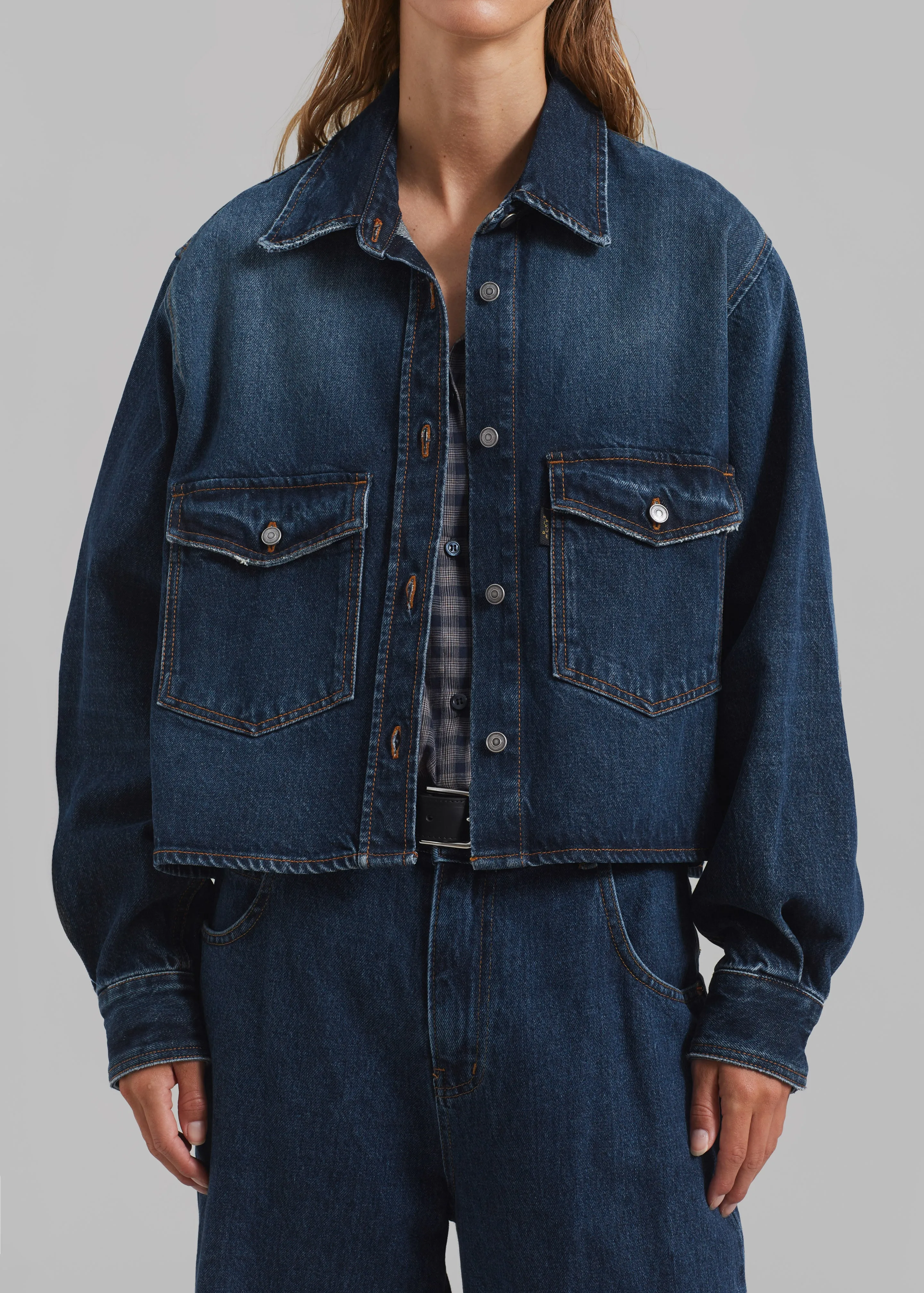 Haikure Chloe Shirt - Deep Blue sold by Frankie Shop product image thumbnail 4