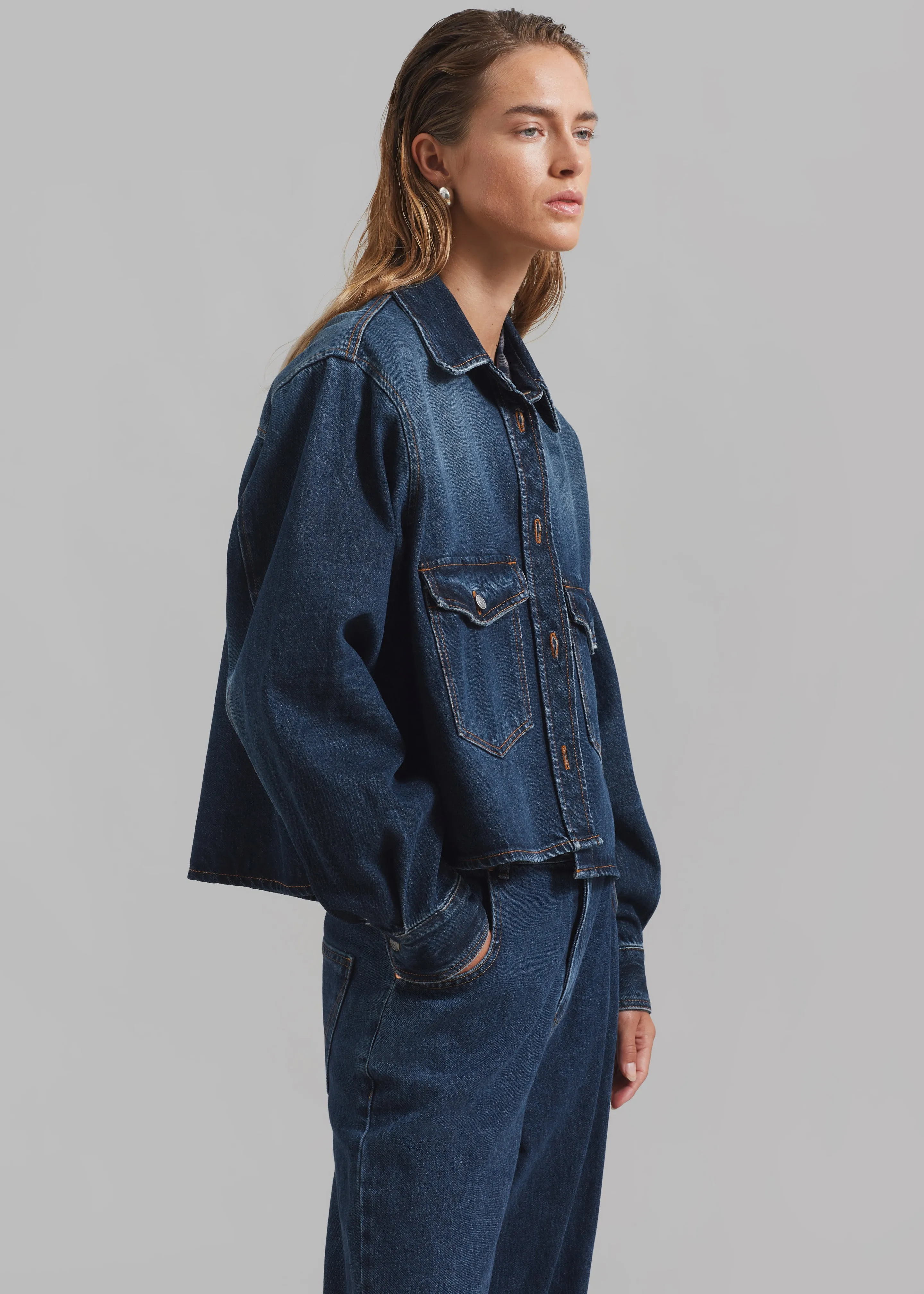 Haikure Chloe Shirt - Deep Blue sold by Frankie Shop product image thumbnail 2