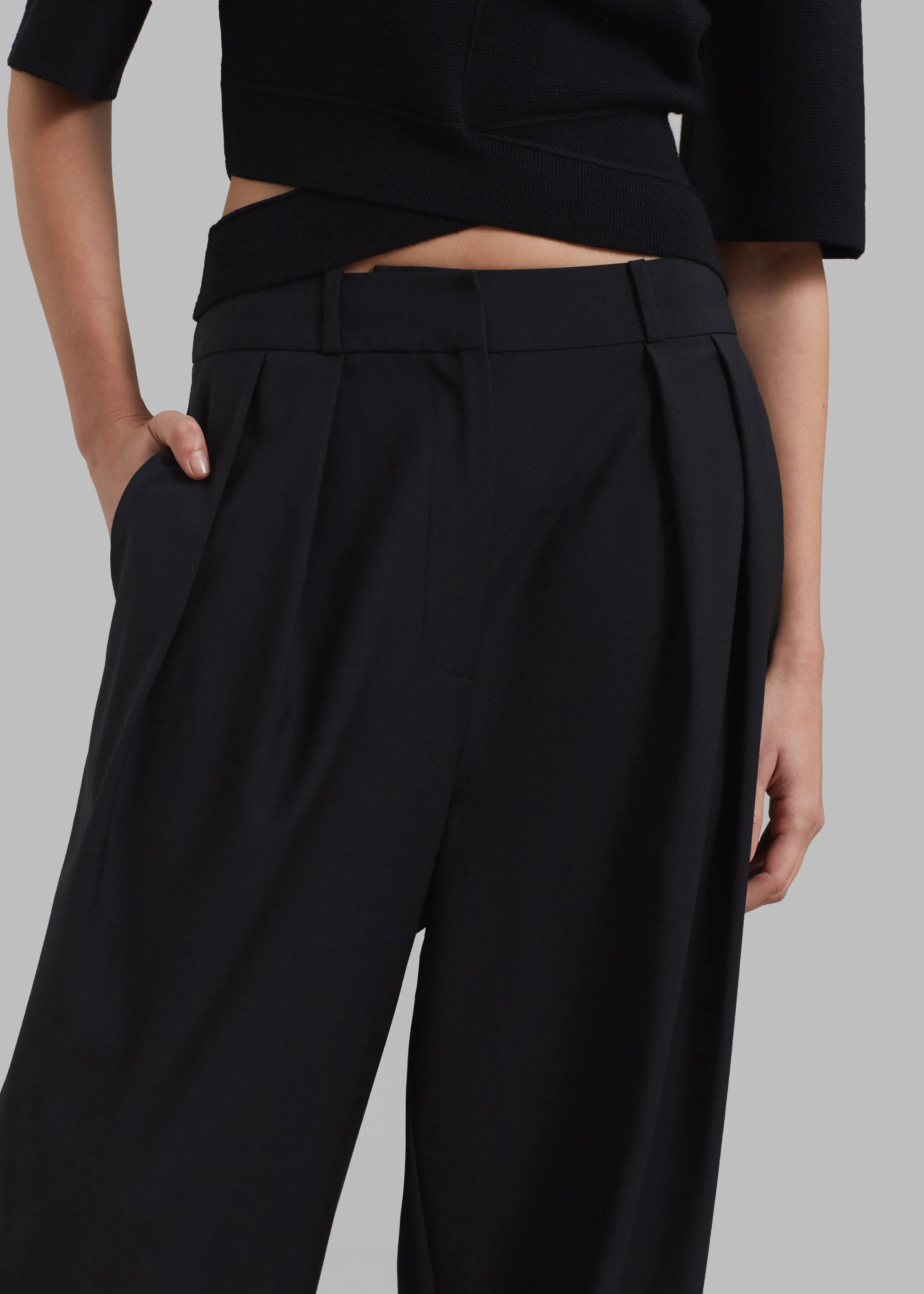 Ripley Pleated Trousers - Black sold by Frankie Shop product image thumbnail 2