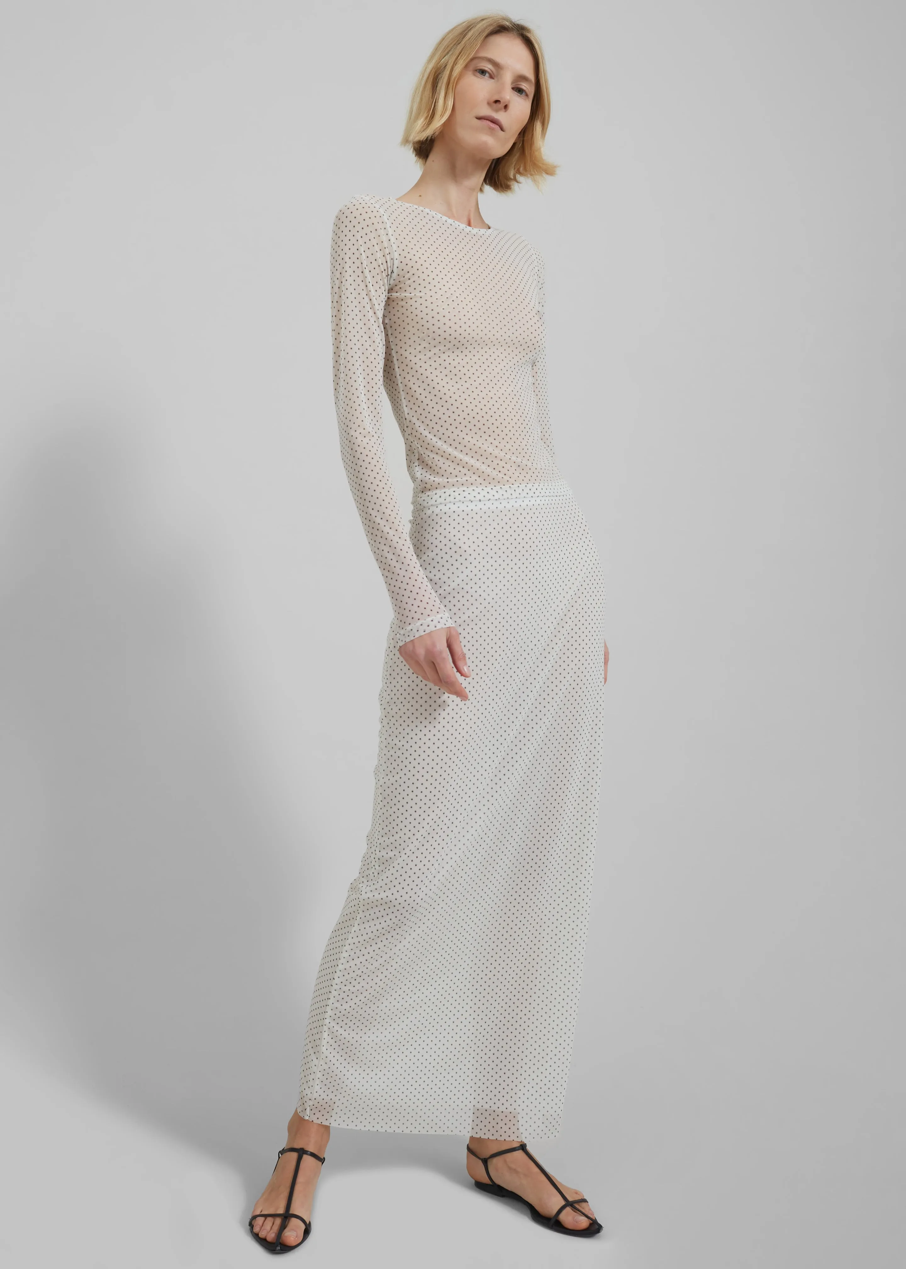 Gigi Polka Dot Skirt - White sold by Frankie Shop product image thumbnail 3