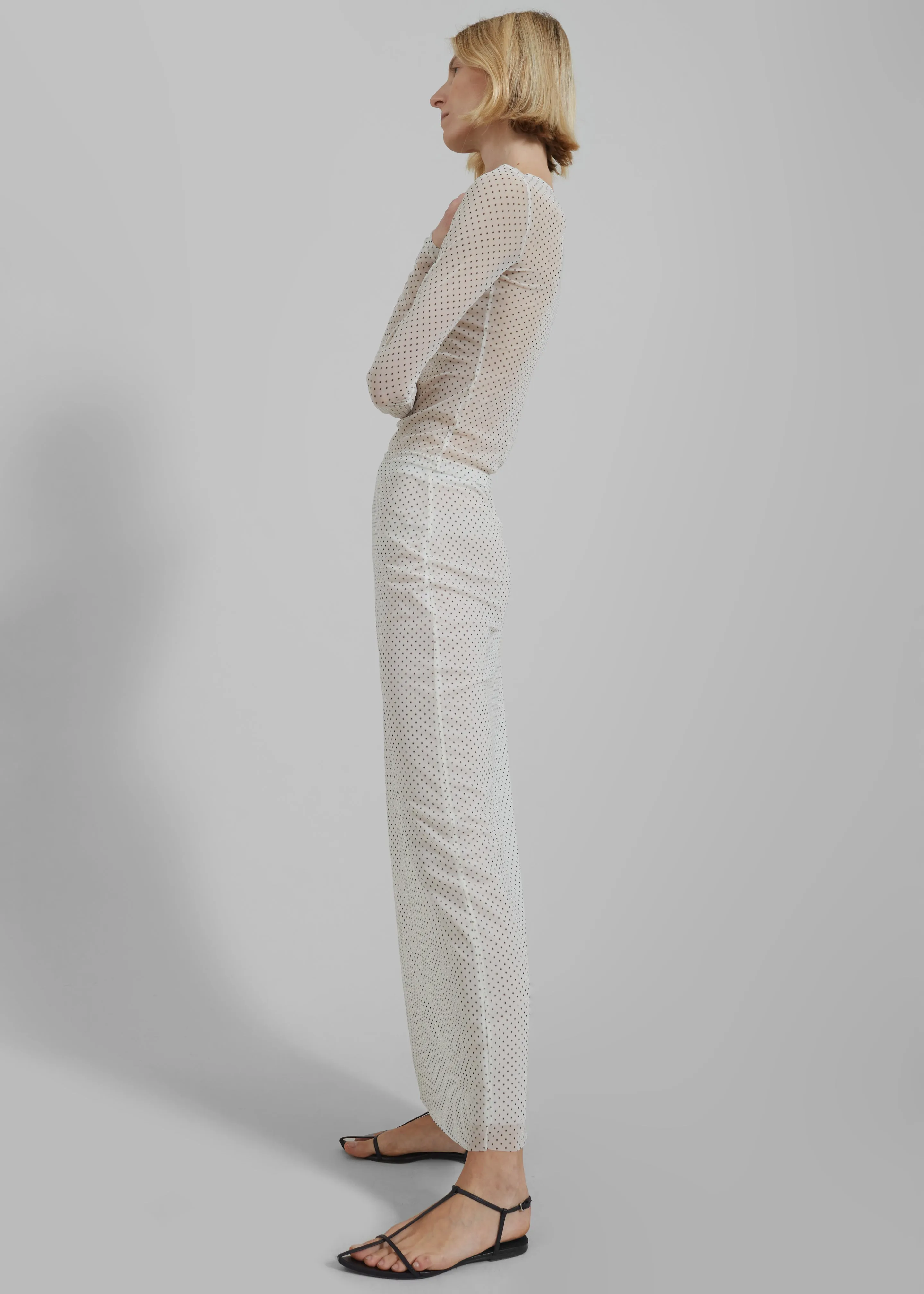 Gigi Polka Dot Skirt - White sold by Frankie Shop