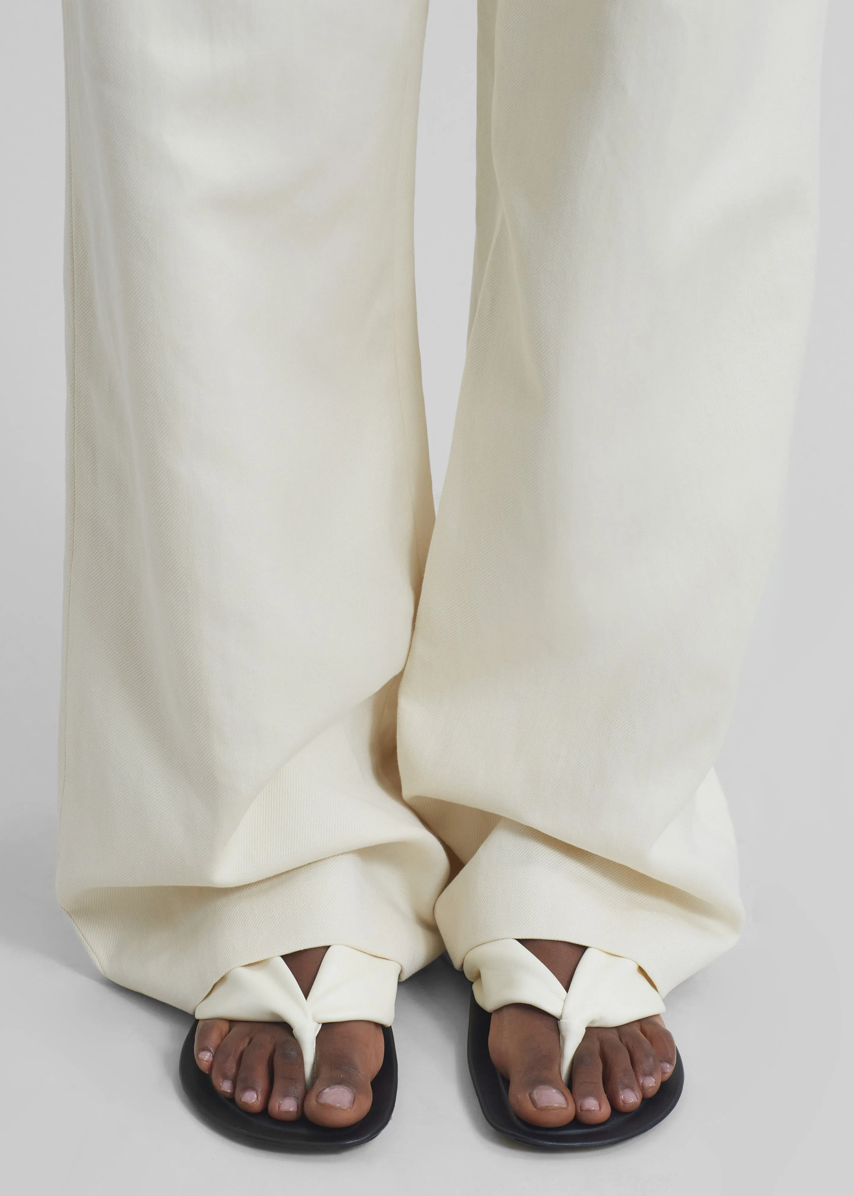 Loulou Studio Sahado Leather Sandals - Soft Cream sold by Frankie Shop product image thumbnail 2