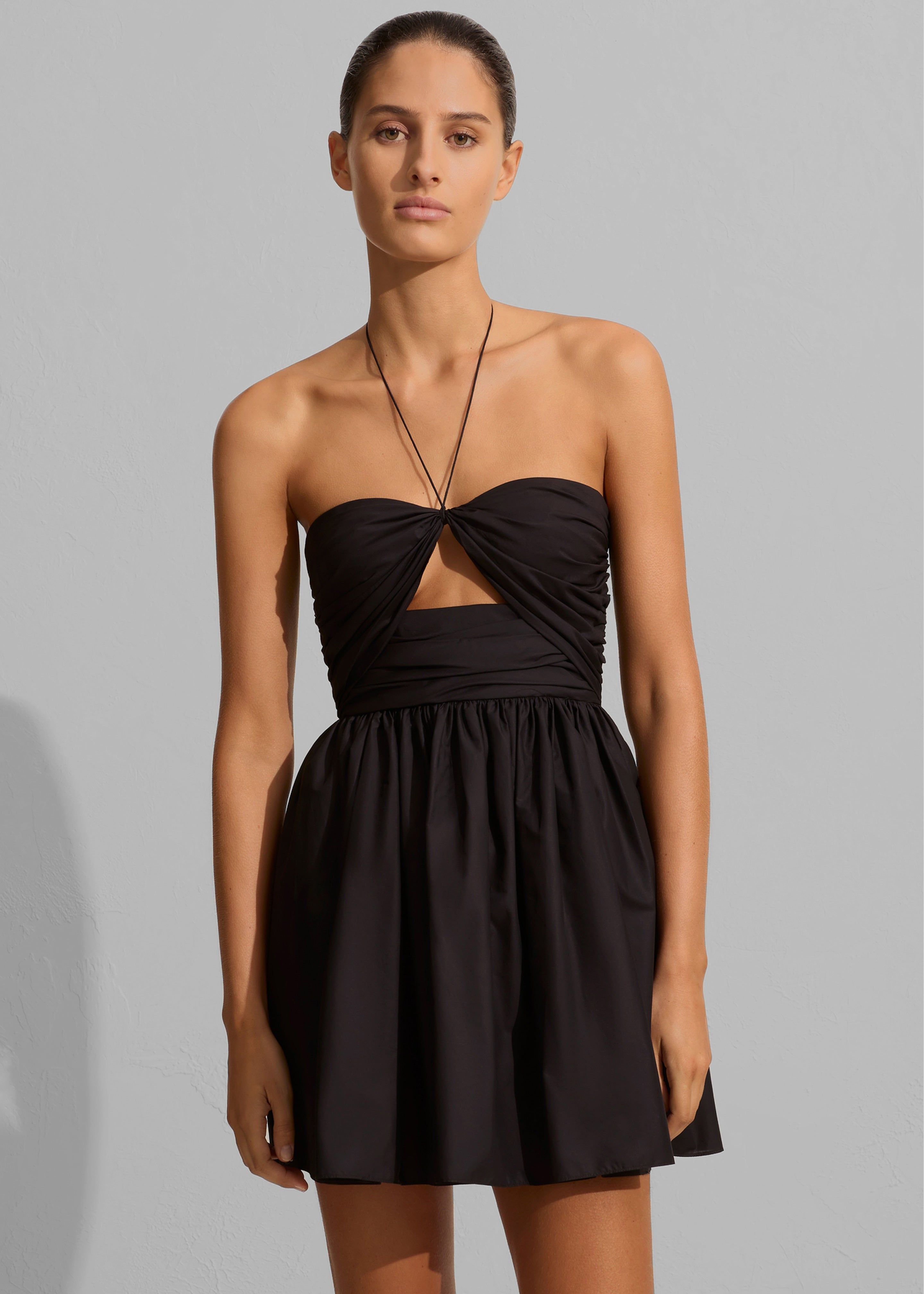 Matteau Bandeau Rouched Mini Dress - Black sold by Frankie Shop