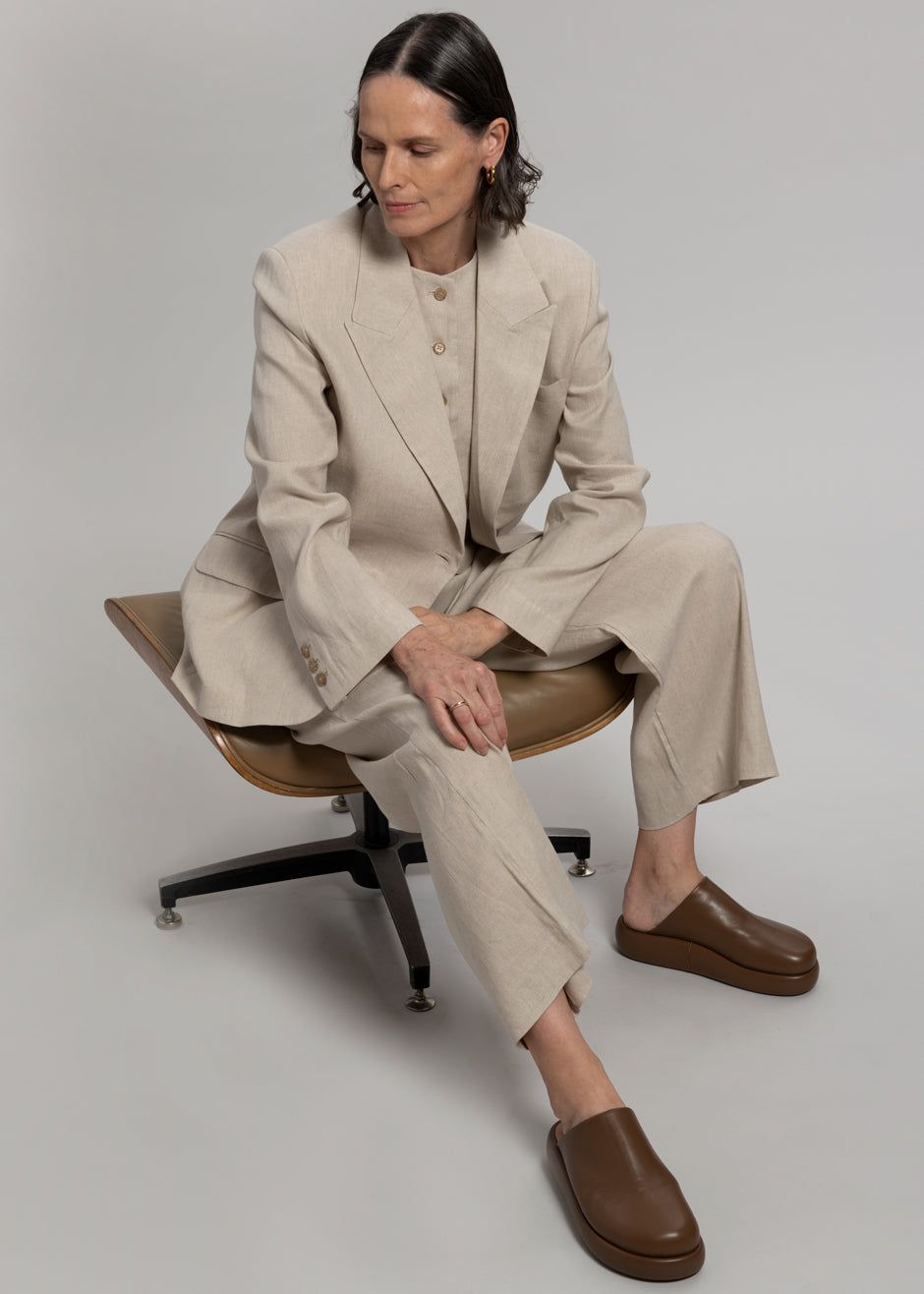 Maria Linen Blazer - Beige sold by Frankie Shop product image thumbnail 8