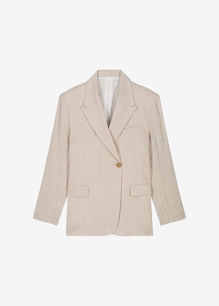 Maria Linen Blazer - Beige sold by Frankie Shop product image thumbnail 10