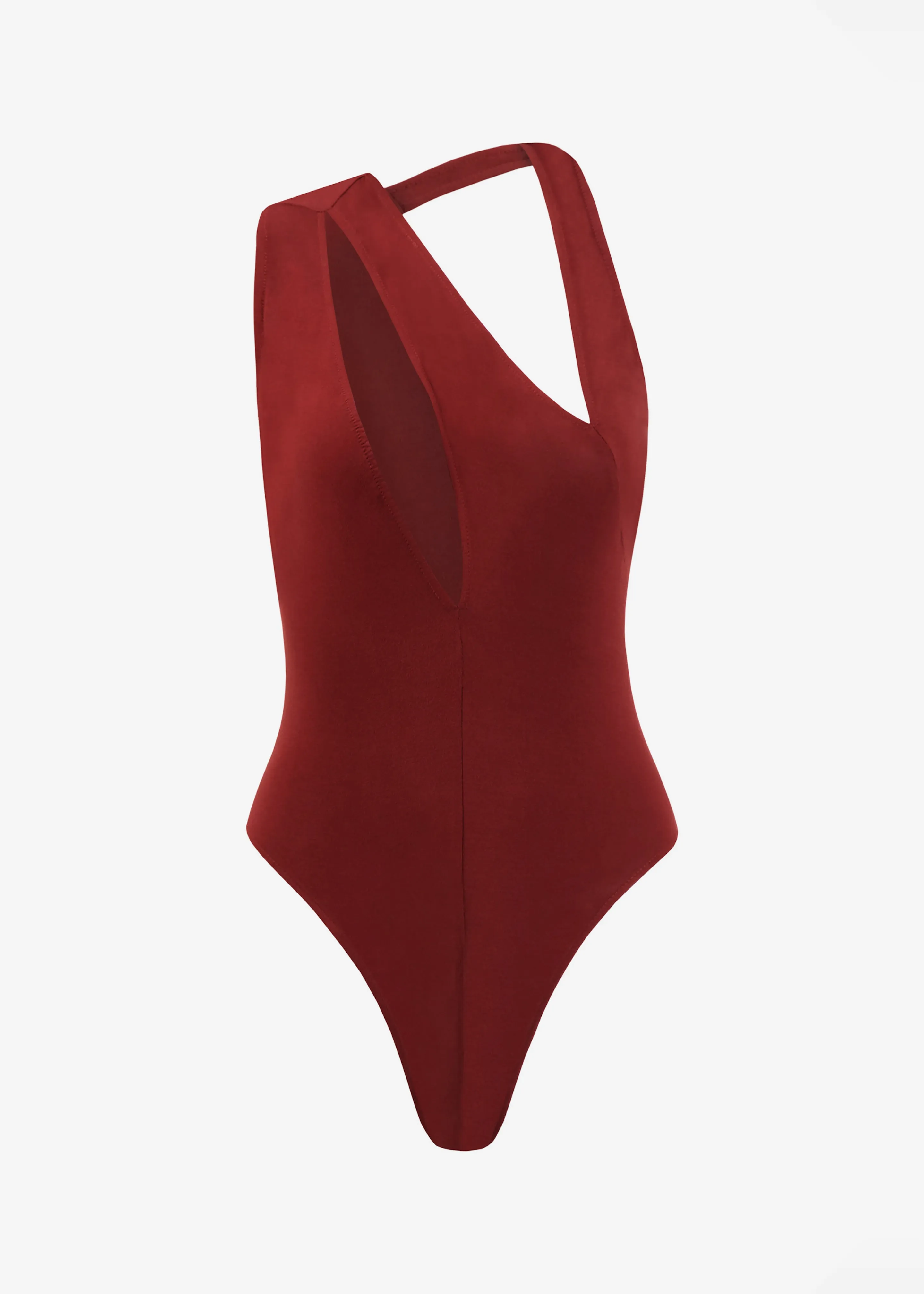 Beaufille Triple Strap Bodysuit - Burgundy sold by Frankie Shop product image thumbnail 5