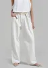 Hayla Contrast Denim Pants - Off White/Beige sold by Frankie Shop