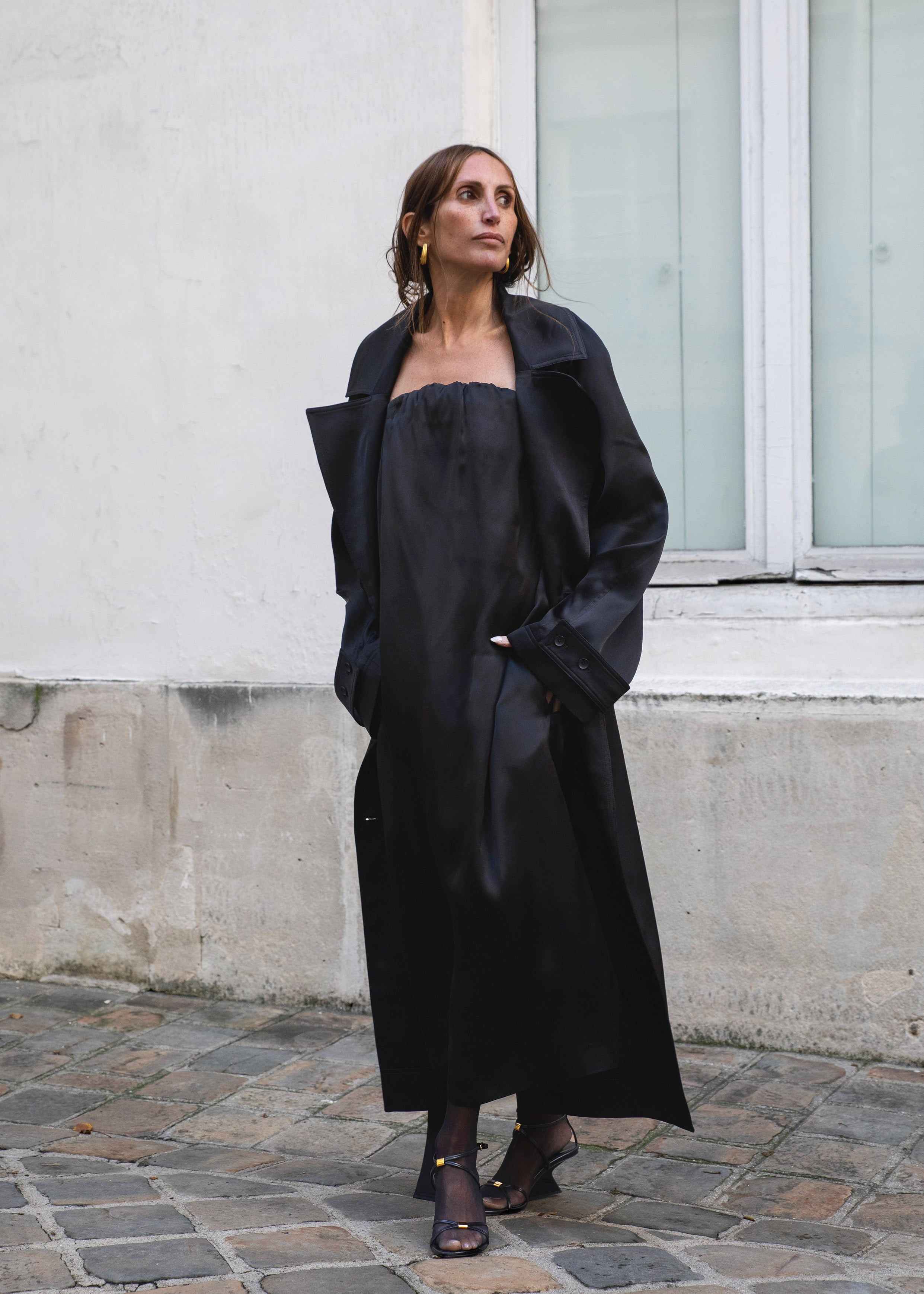 Loulou Studio Siple Long Dress - Black sold by Frankie Shop product image thumbnail 3