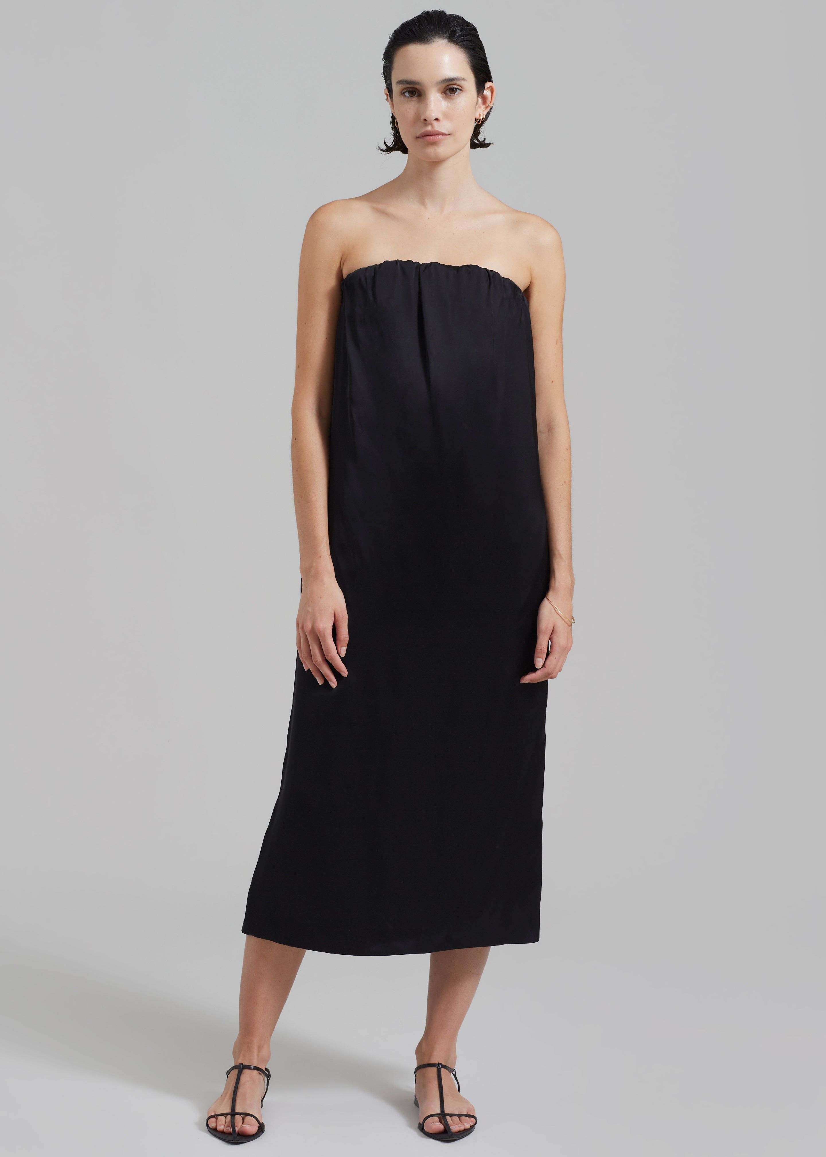 Loulou Studio Siple Long Dress - Black sold by Frankie Shop product image thumbnail 4