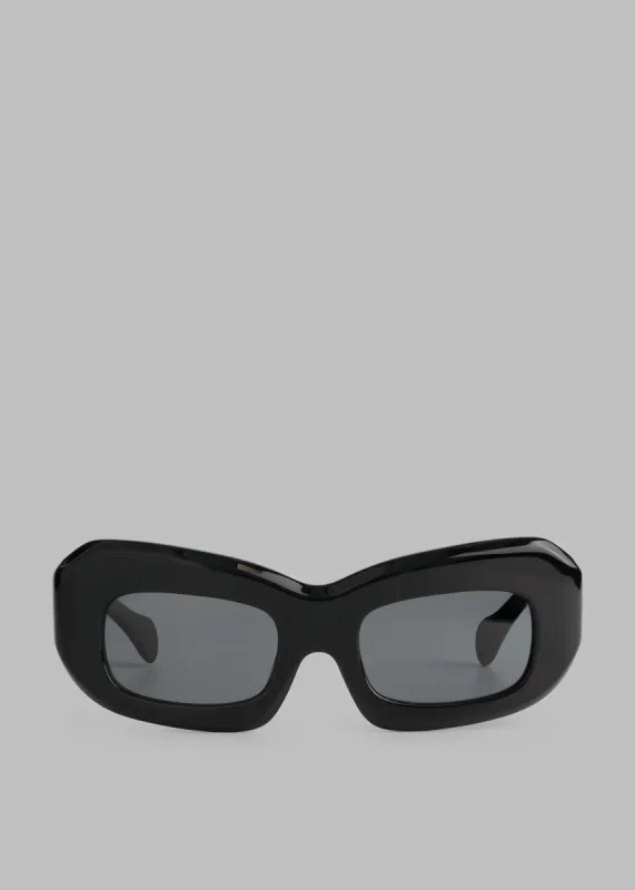 Port Tanger Baraka Sunglasses - Black Acetate sold by Frankie Shop
