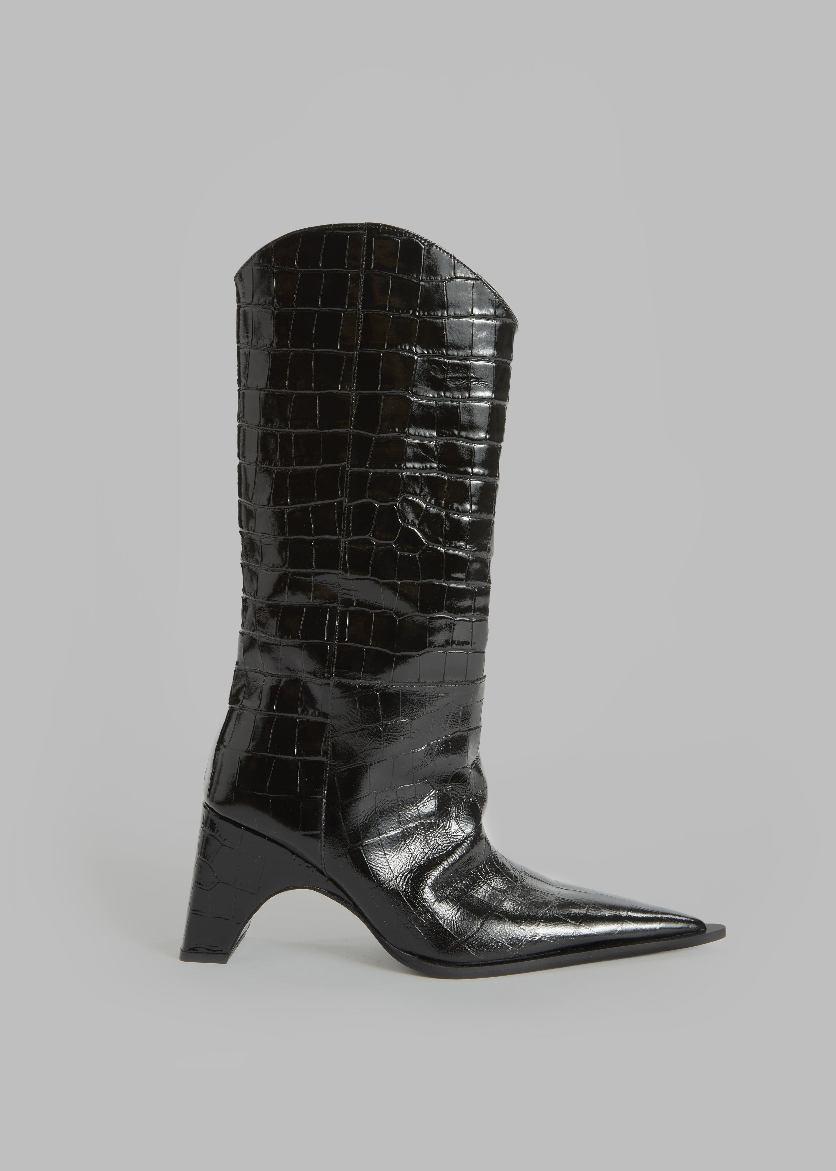 Coperni Crocodile Bridge Cowboy Boots - Black sold by Frankie Shop
