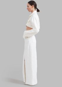 Kett Cropped Denim Jacket - Off White sold by Frankie Shop