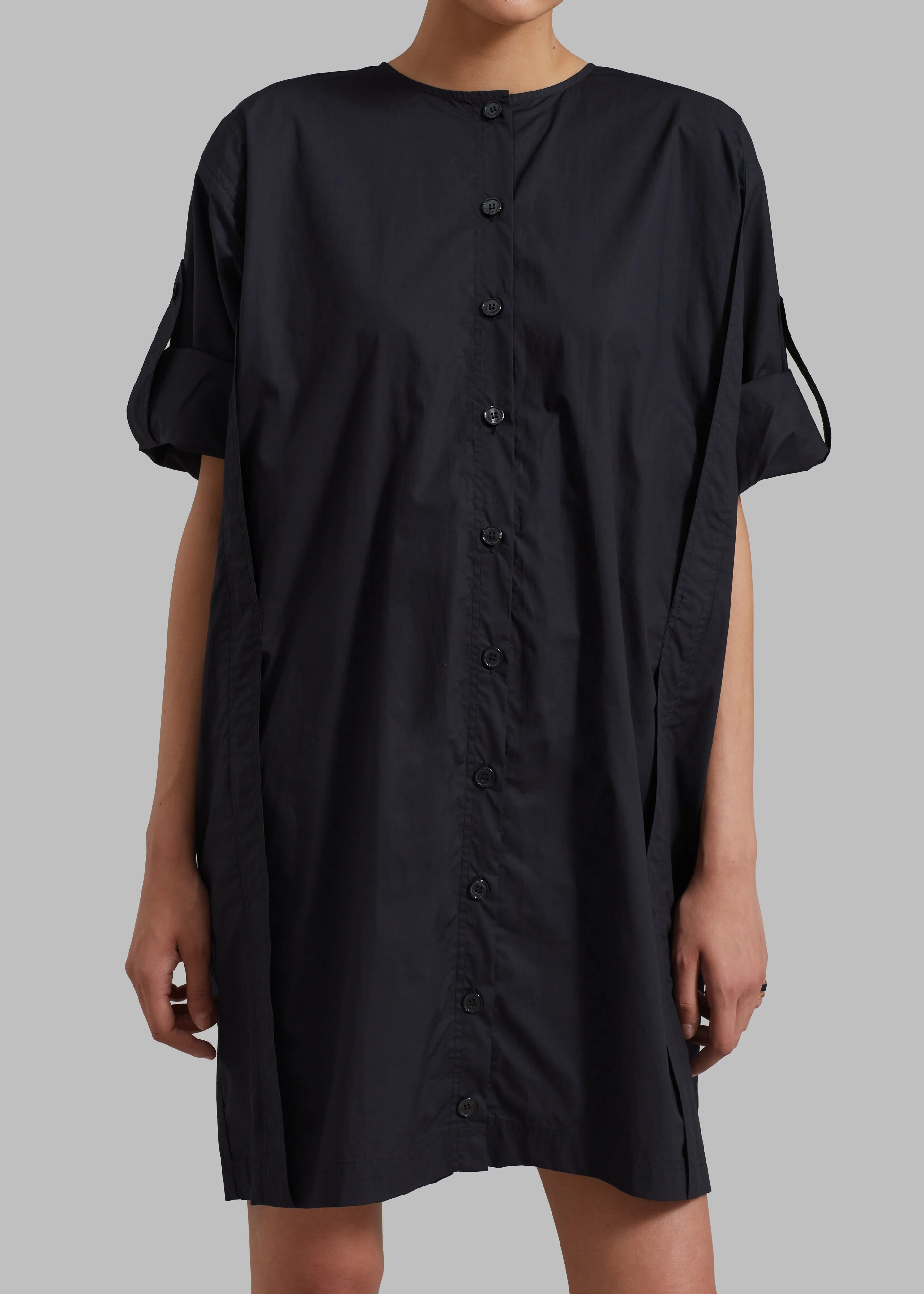 By Malene Birger Amalas Organic Cotton Shirt Dress - Black sold by Frankie Shop product image thumbnail 5