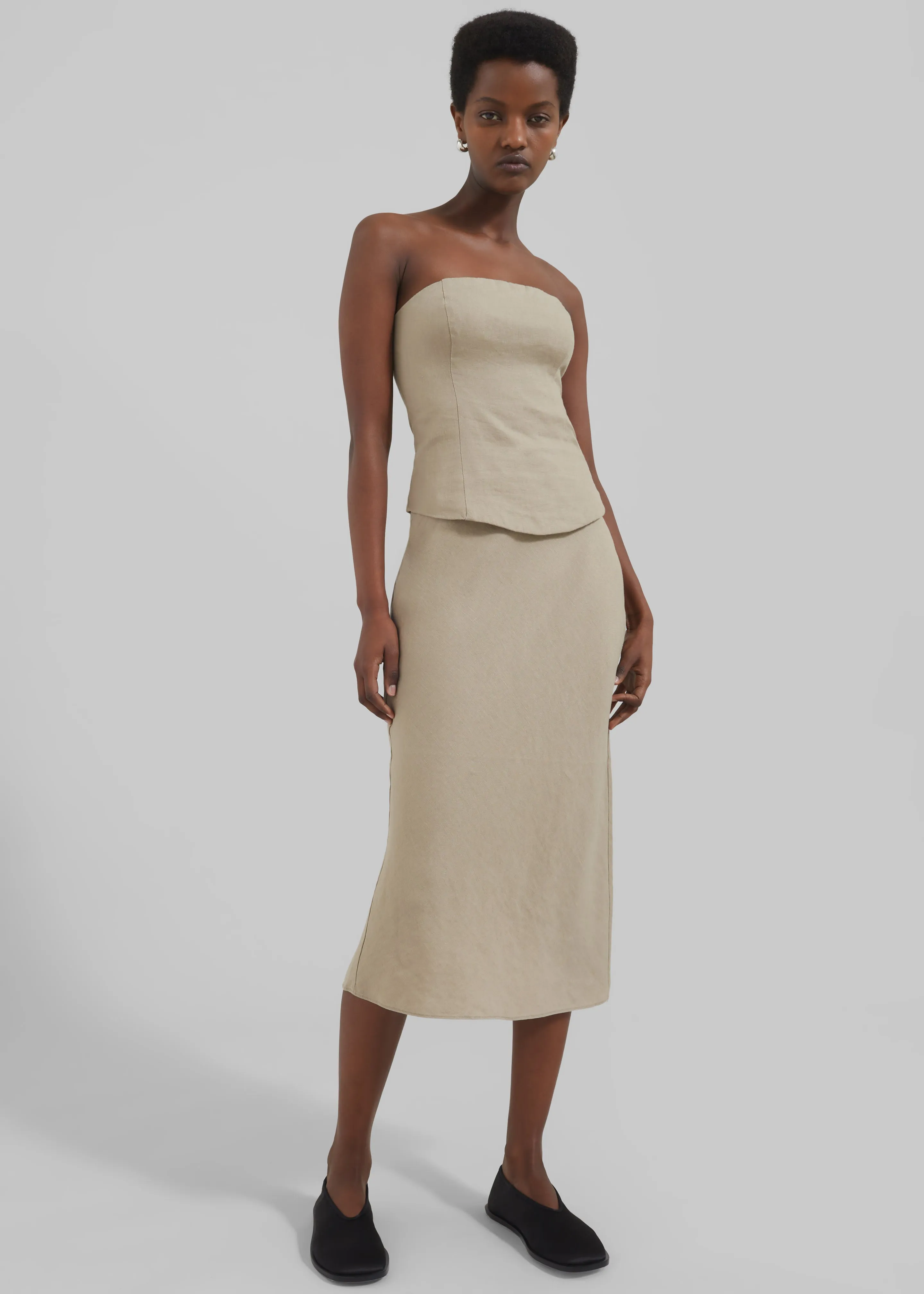 Samsøe Samsøe Saagneta Skirt - Chinchilla sold by Frankie Shop product image thumbnail 3