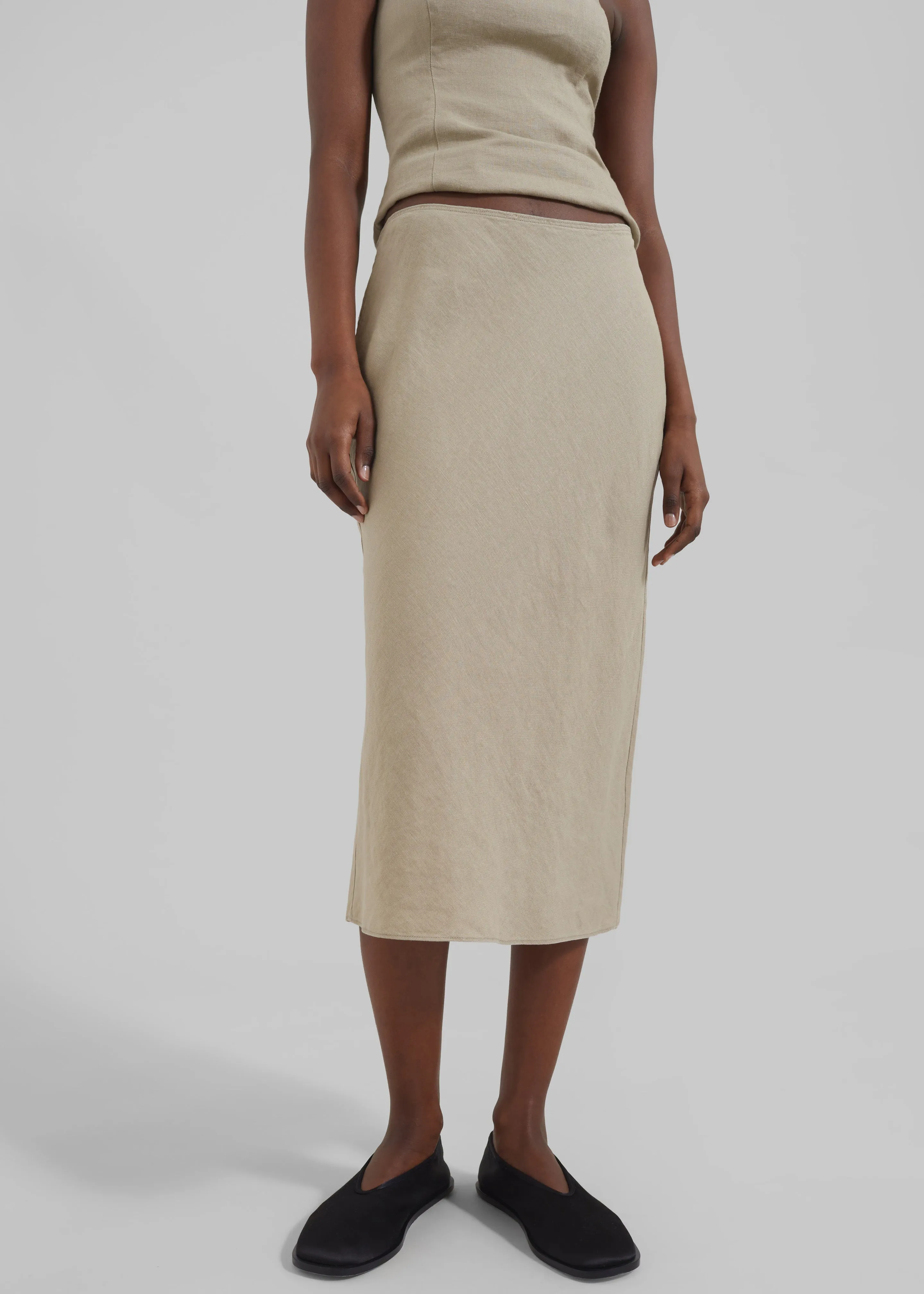 Samsøe Samsøe Saagneta Skirt - Chinchilla sold by Frankie Shop