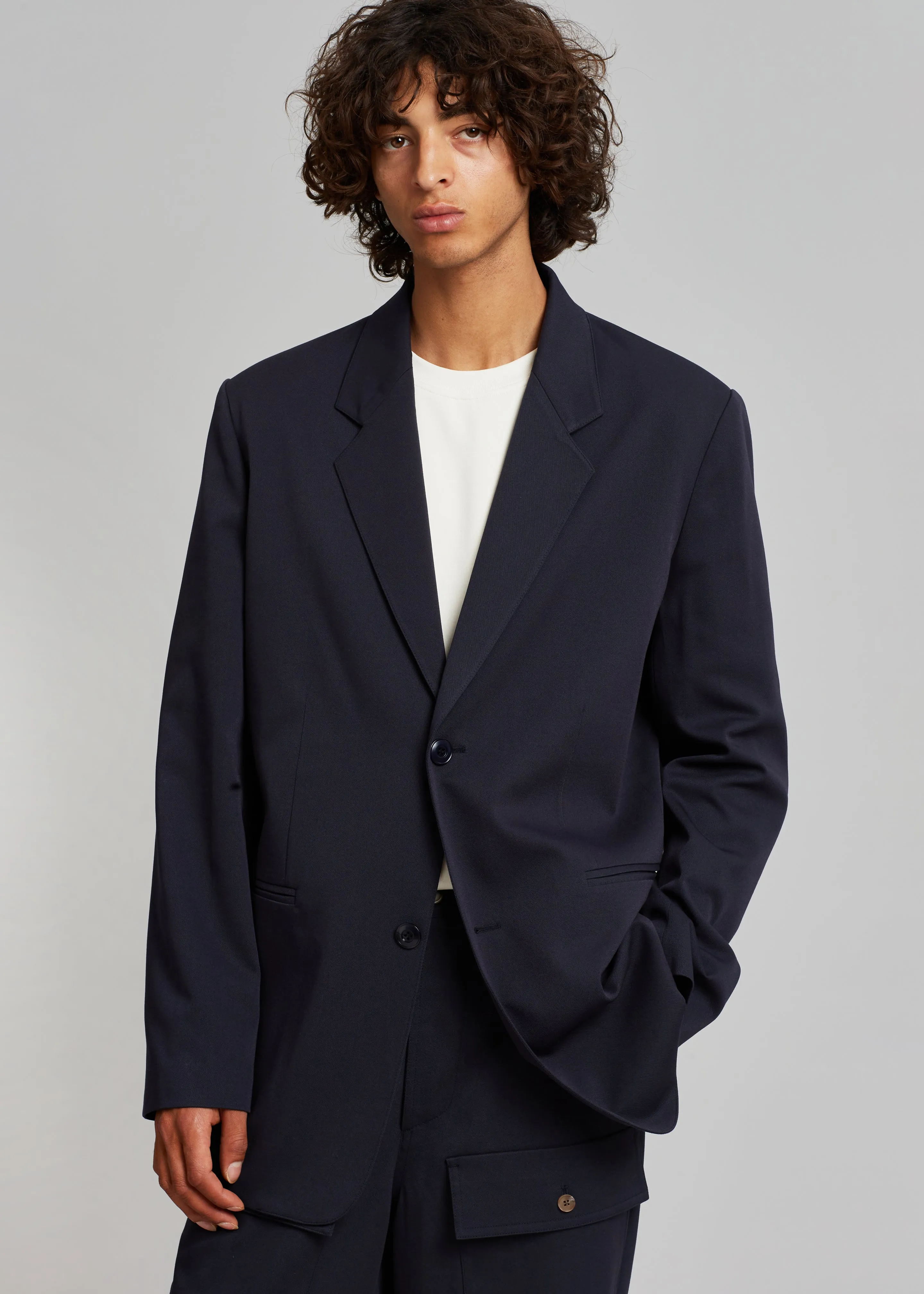 Grant Blazer - Navy sold by Frankie Shop