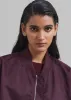 Isaac Oversized Bomber Coat - Burgundy sold by Frankie Shop