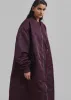 Isaac Oversized Bomber Coat - Burgundy sold by Frankie Shop