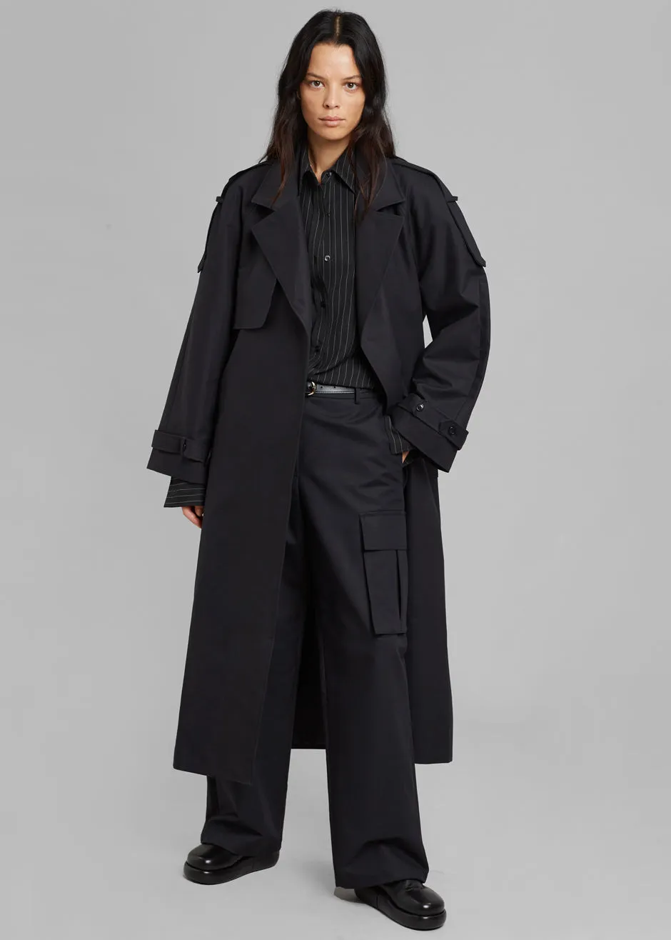 Suzanne Trench Coat - Black sold by Frankie Shop product image thumbnail 3