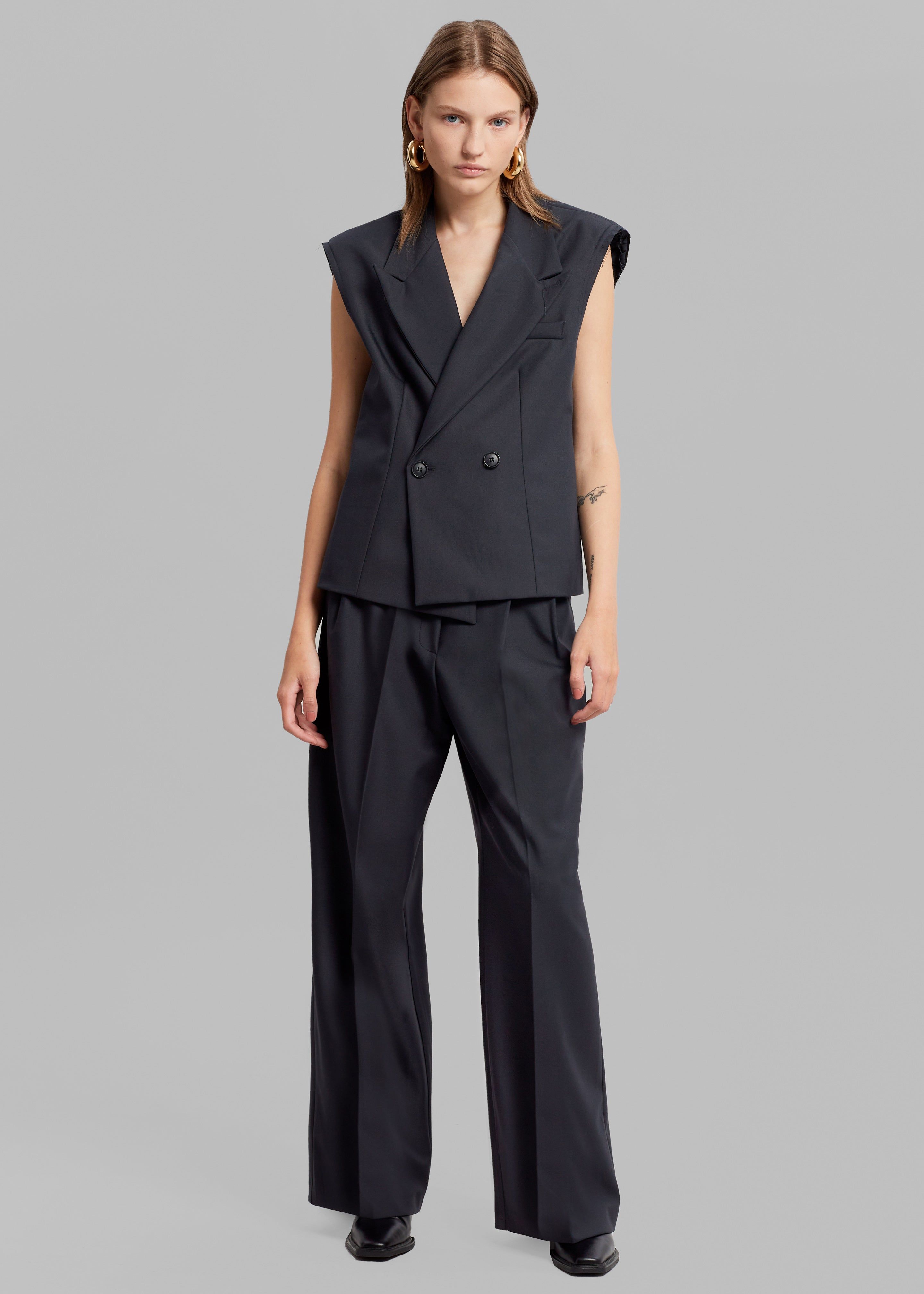 Opp Suit Pants - Dark Navy sold by Frankie Shop