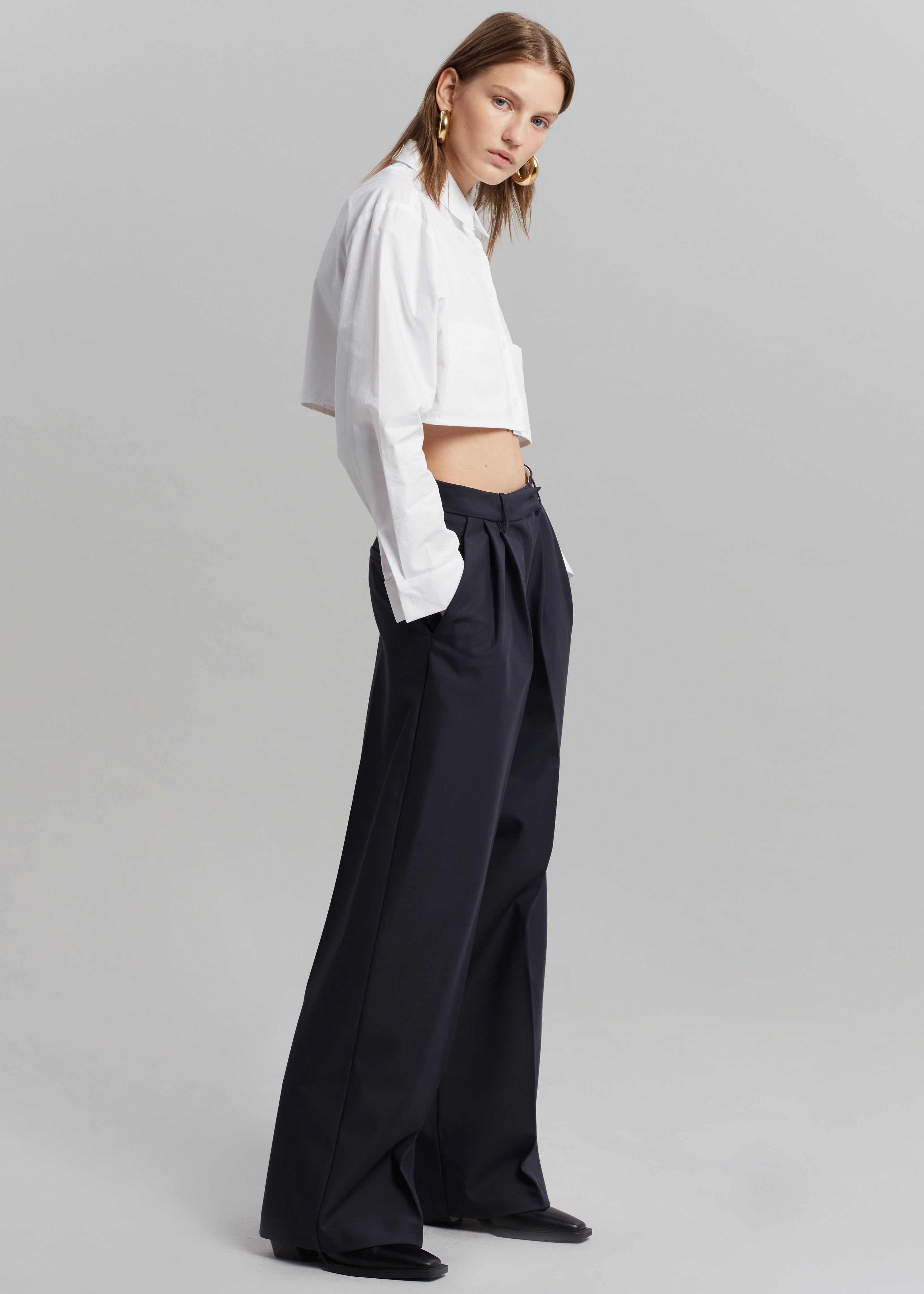 Opp Suit Pants - Dark Navy sold by Frankie Shop product image thumbnail 2