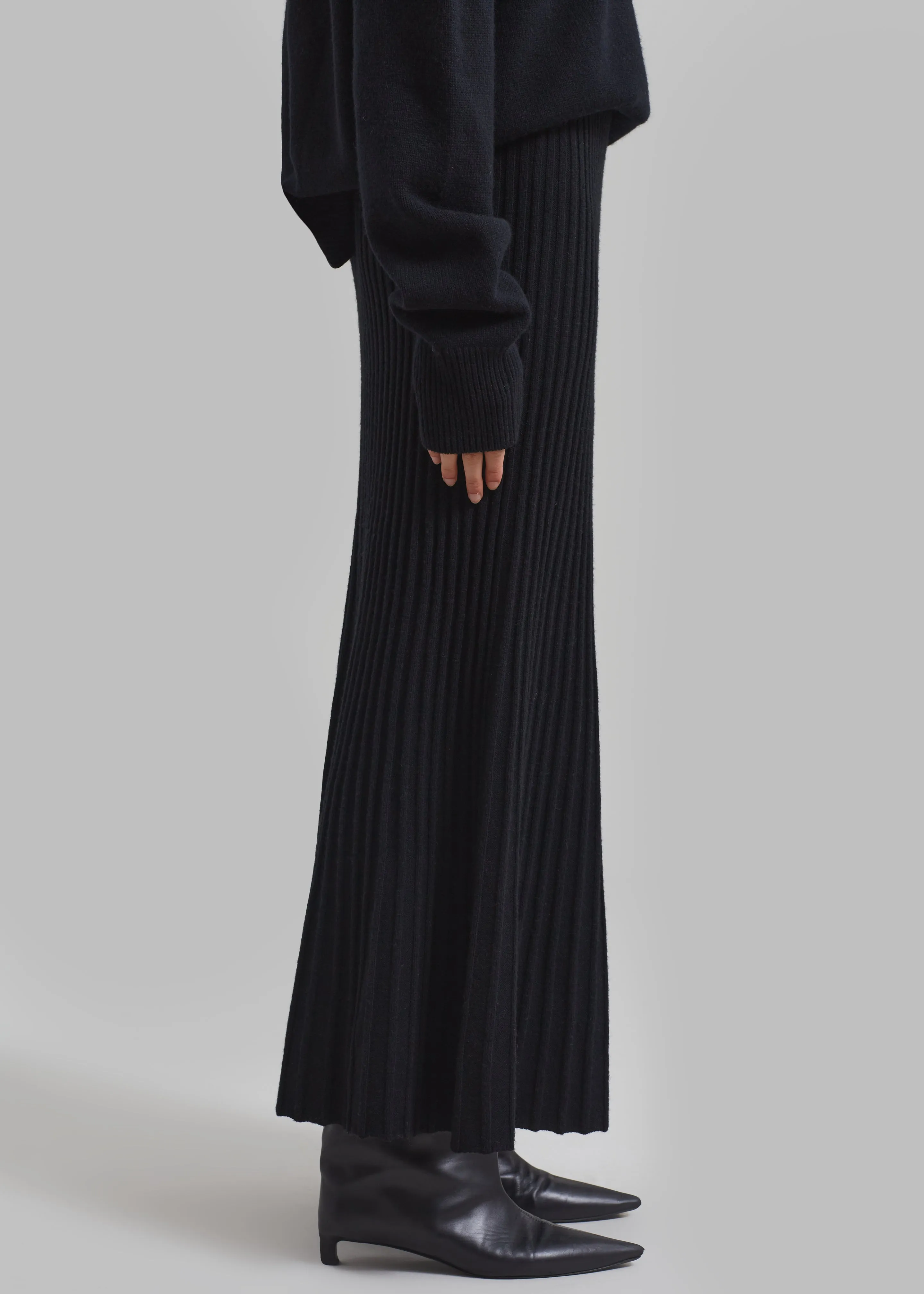 By Malene Birger Hevina Long Skirt - Black sold by Frankie Shop product image thumbnail 5