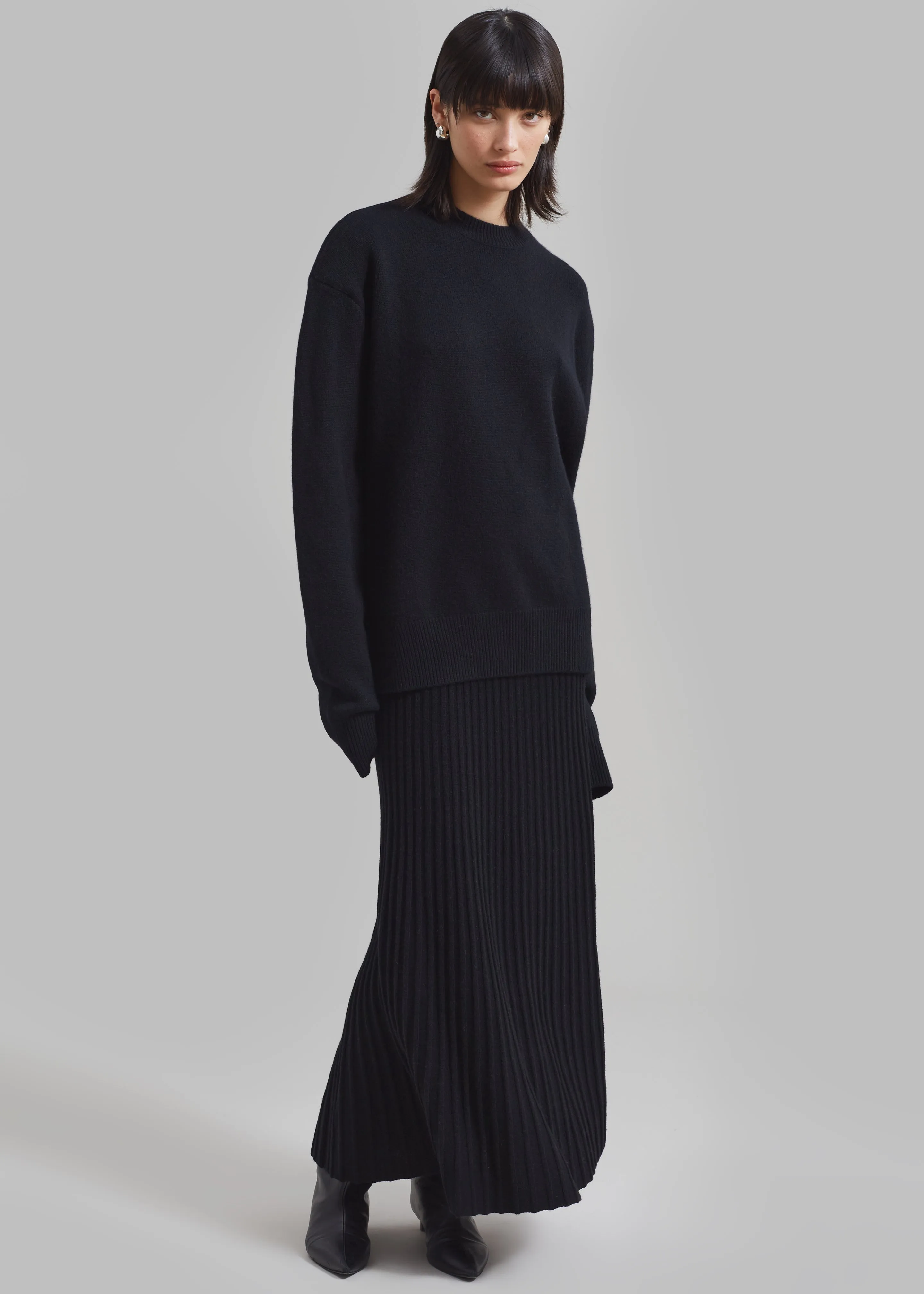 By Malene Birger Hevina Long Skirt - Black sold by Frankie Shop product image thumbnail 4