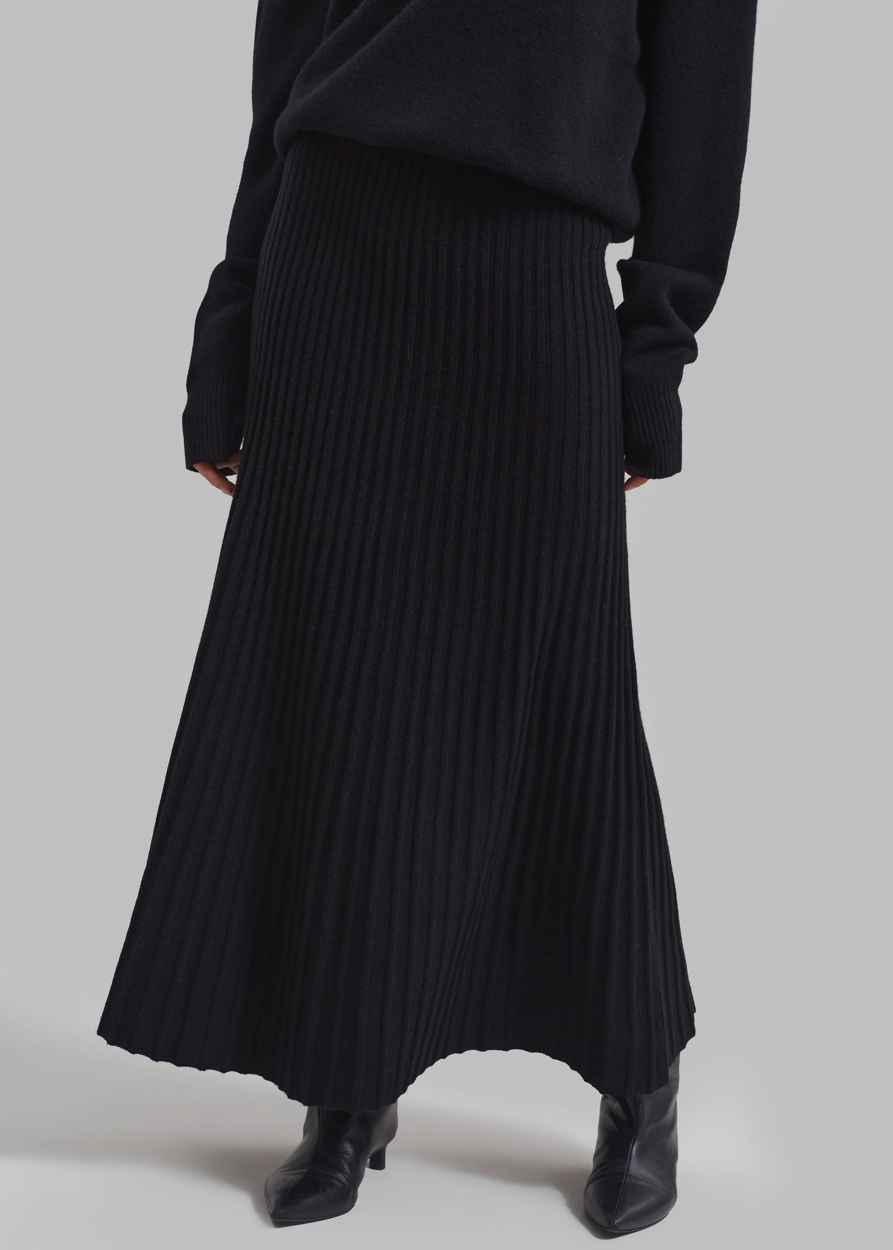By Malene Birger Hevina Long Skirt - Black sold by Frankie Shop product image thumbnail 3
